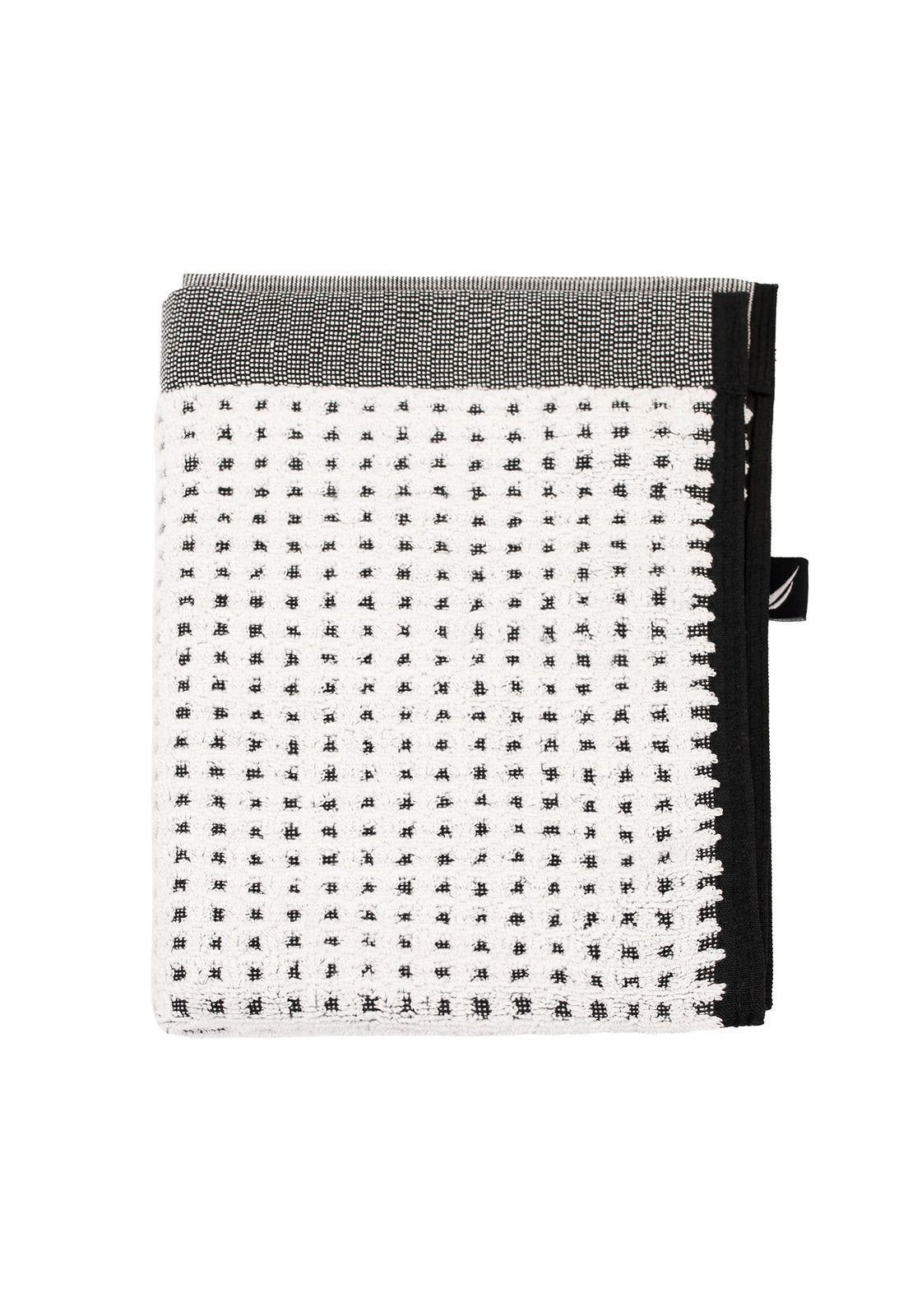 Toalla de manos MARA Nautica Home 40x60cm blanca-negra-3