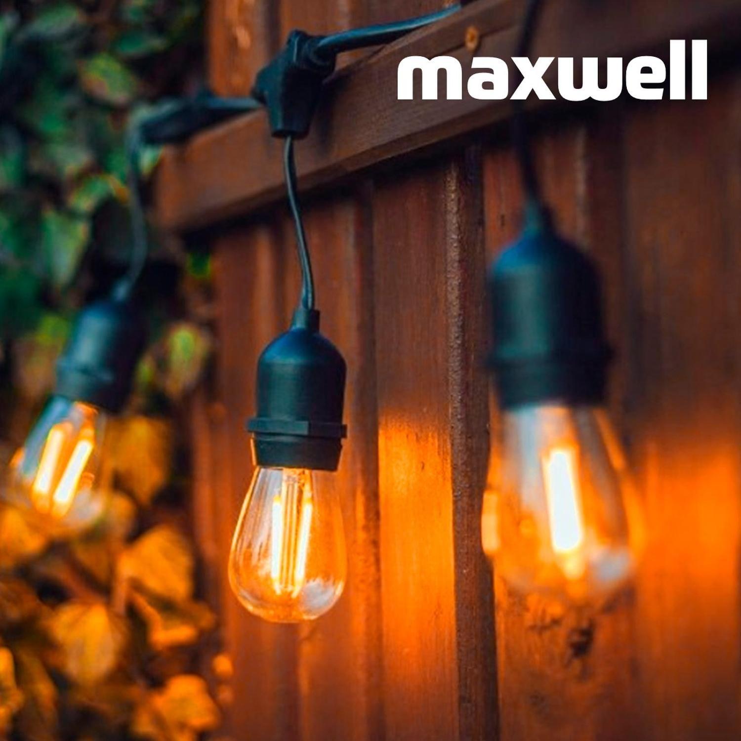 Guirnalda Luces Led 10 Metros Unible Exterior +10 Ampolletas Ambar-7