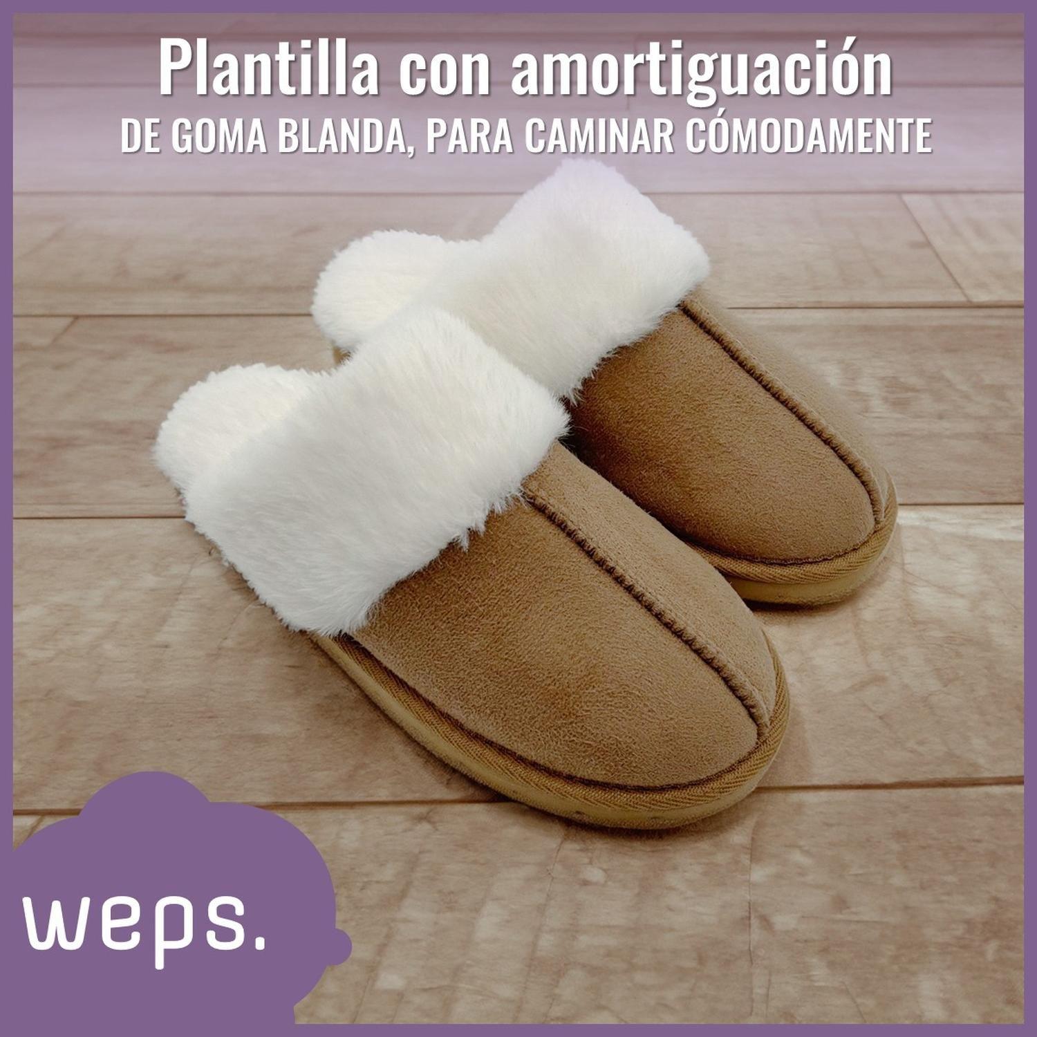 Pantuflas Adulto Mujer Weps Zapatillas de Levantarse Slip On-2