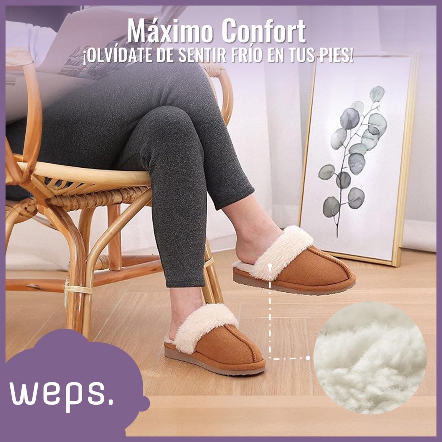 Pantuflas Adulto Mujer Weps Zapatillas de Levantarse Slip On-5