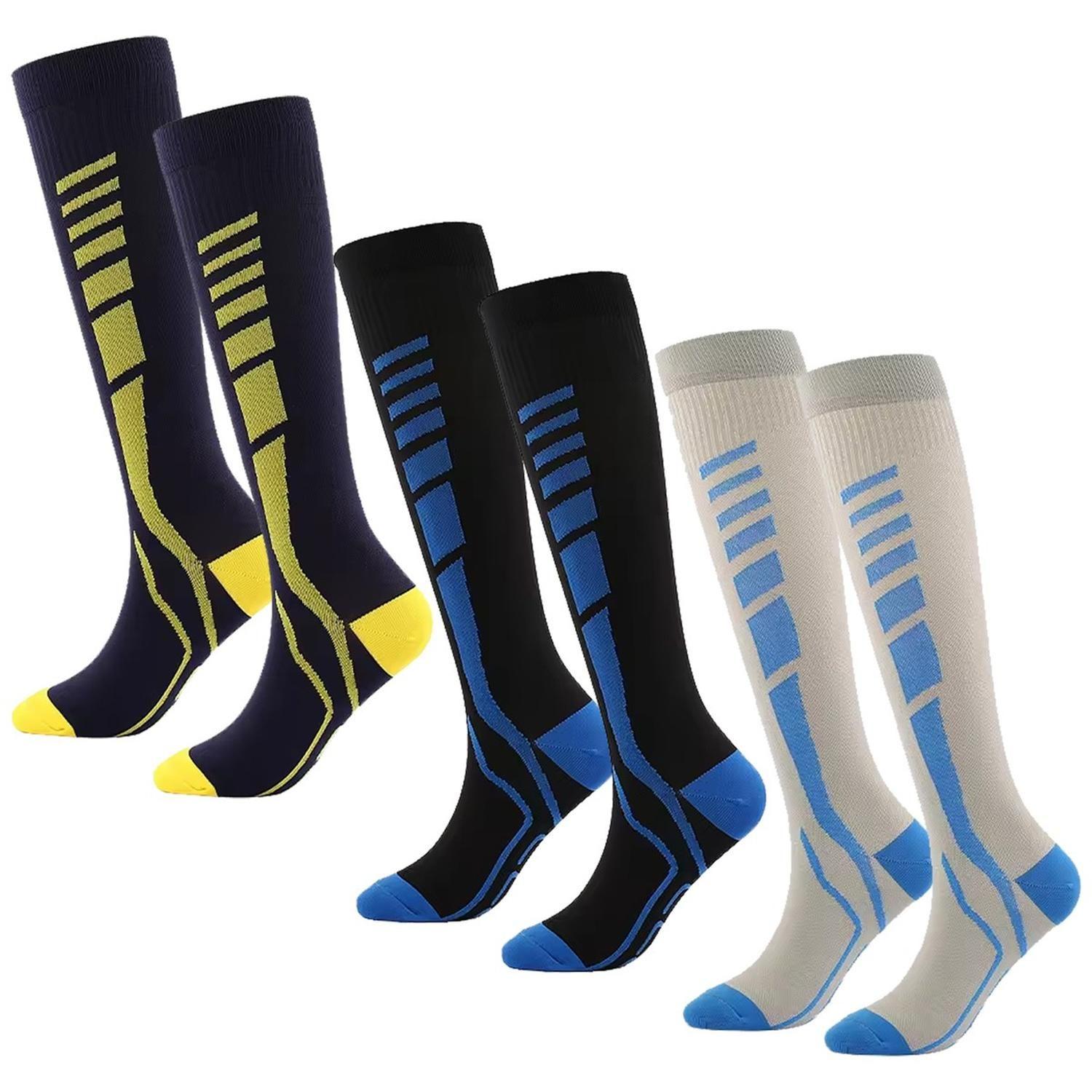 Medias Calcetines de Compresion Deportivas 3 Pares Fitnics-0