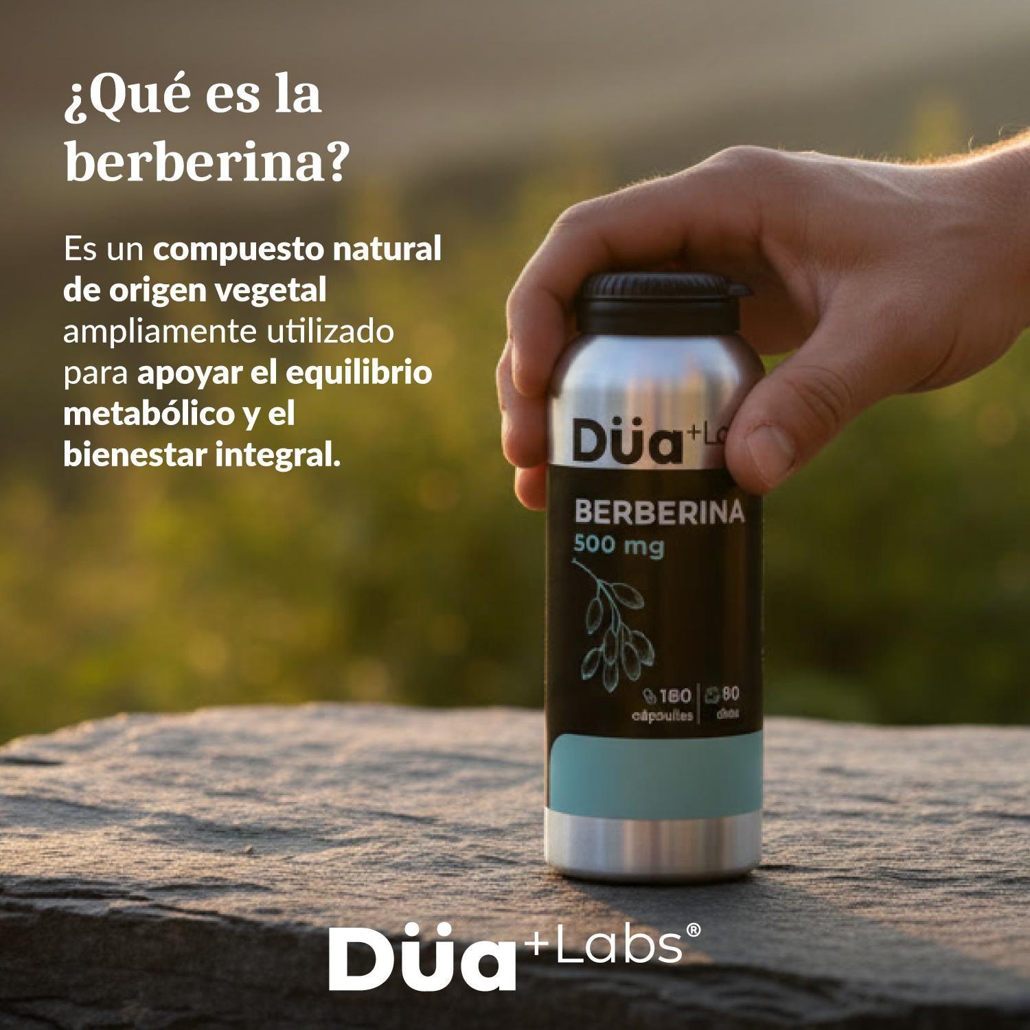 Berberina 500mg Düa Labs 180 Cápsulas Berberine - Sin Sabor-9