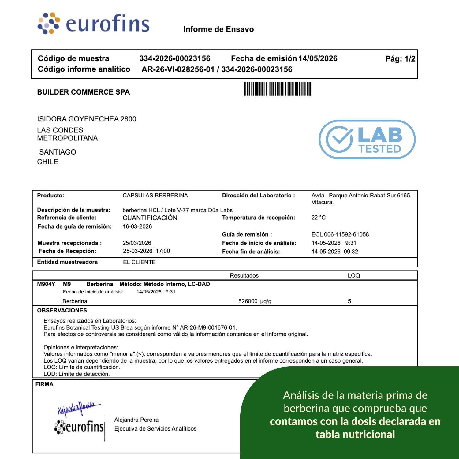 Berberina 500mg Düa Labs 180 Cápsulas Berberine - Sin Sabor-7