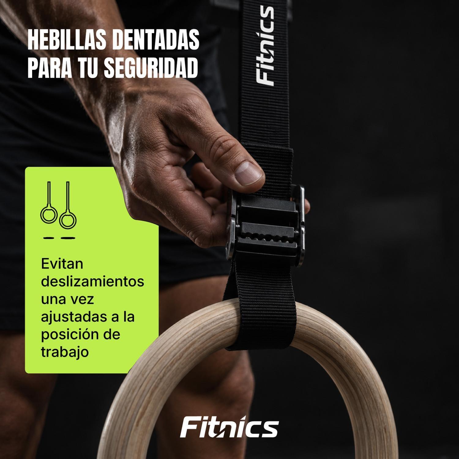 Anillas Olímpicas Madera Fitnics Calistenia Crossfit 2 unids-2