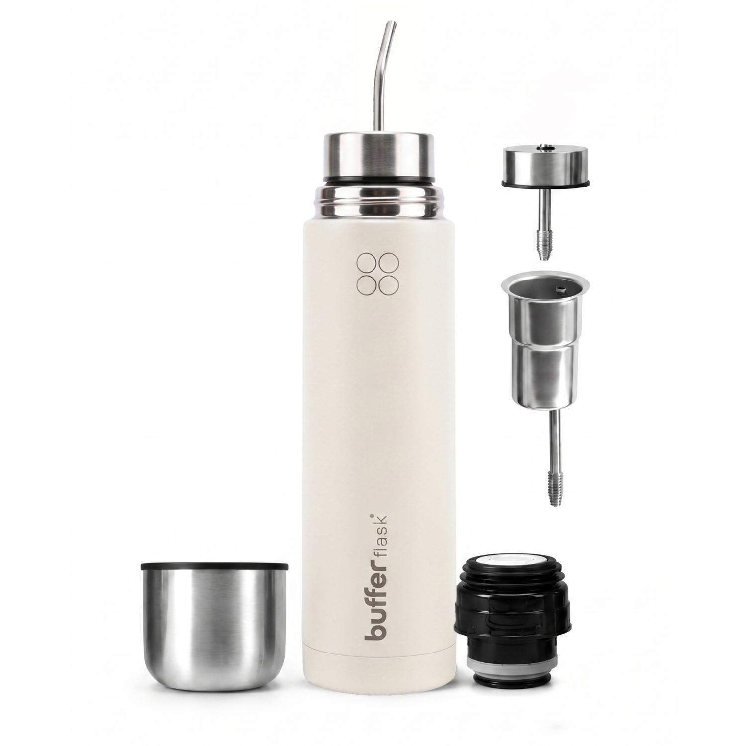 Termo Mate Autocebante Acero Inox 750ml Buffer Matero 2en1-0