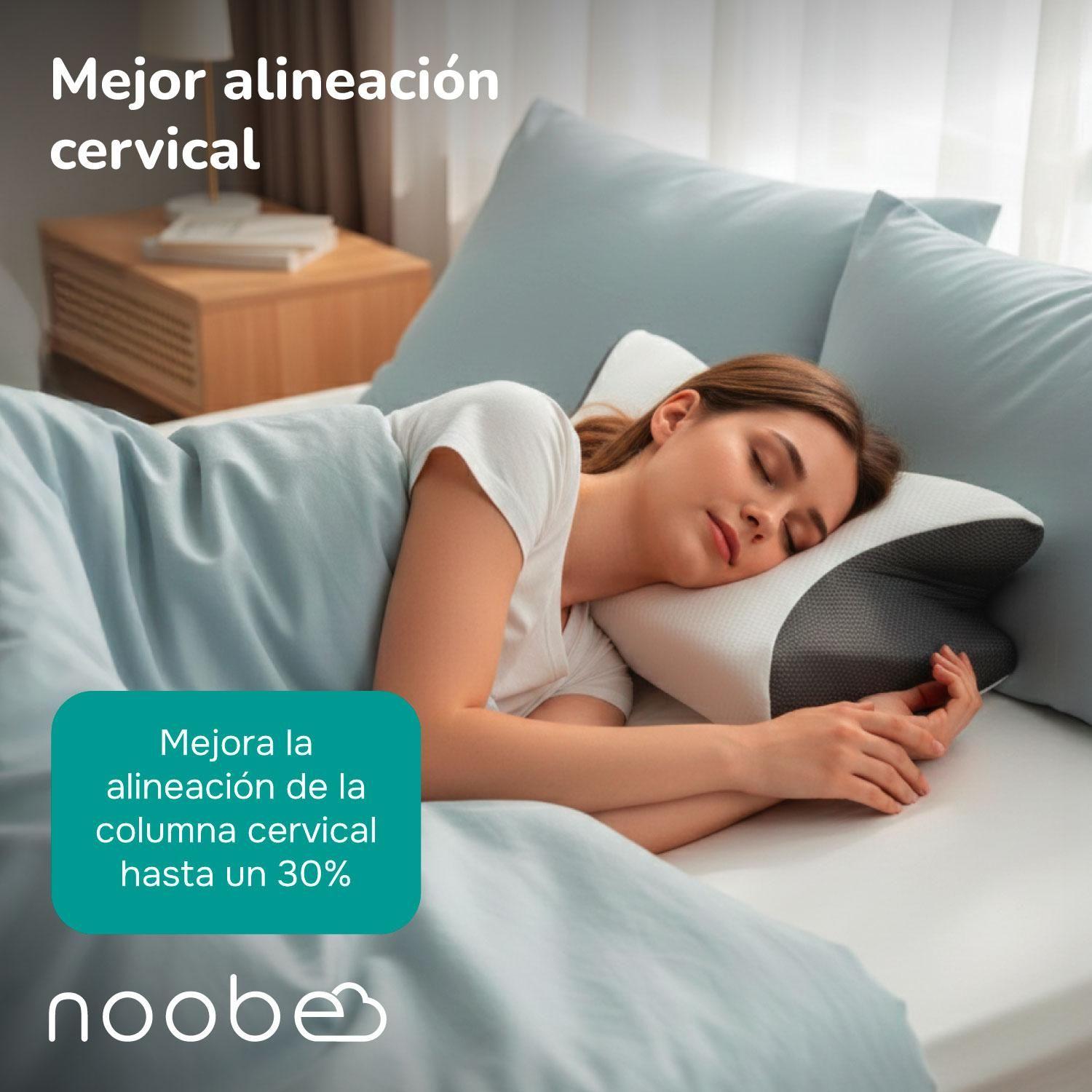 Almohada Viscoelastica Memory Foam Noobe Ortopedica Cervical-2