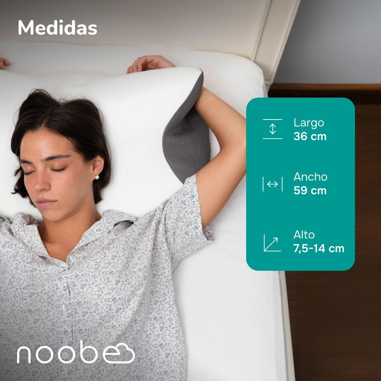 Almohada Viscoelastica Memory Foam Noobe Ortopedica Cervical-8