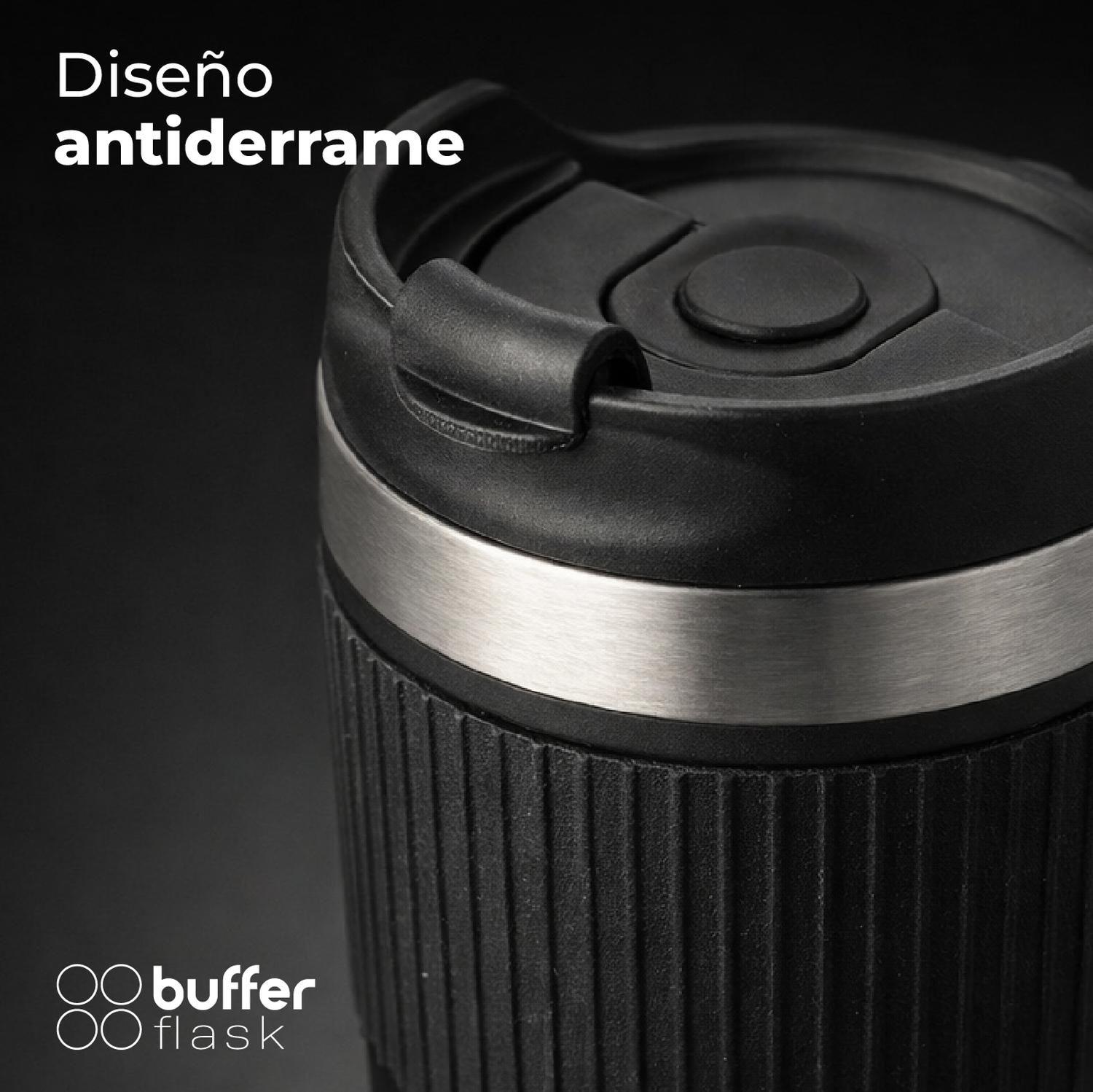 Termo Prensa Francesa Portatil Buffer 350ml Acero Inoxidable-6