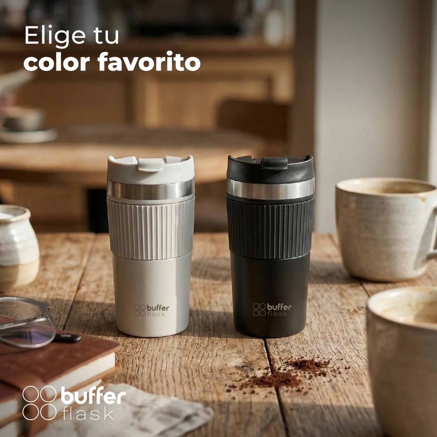 Termo Prensa Francesa Portatil Buffer 350ml Acero Inoxidable-8