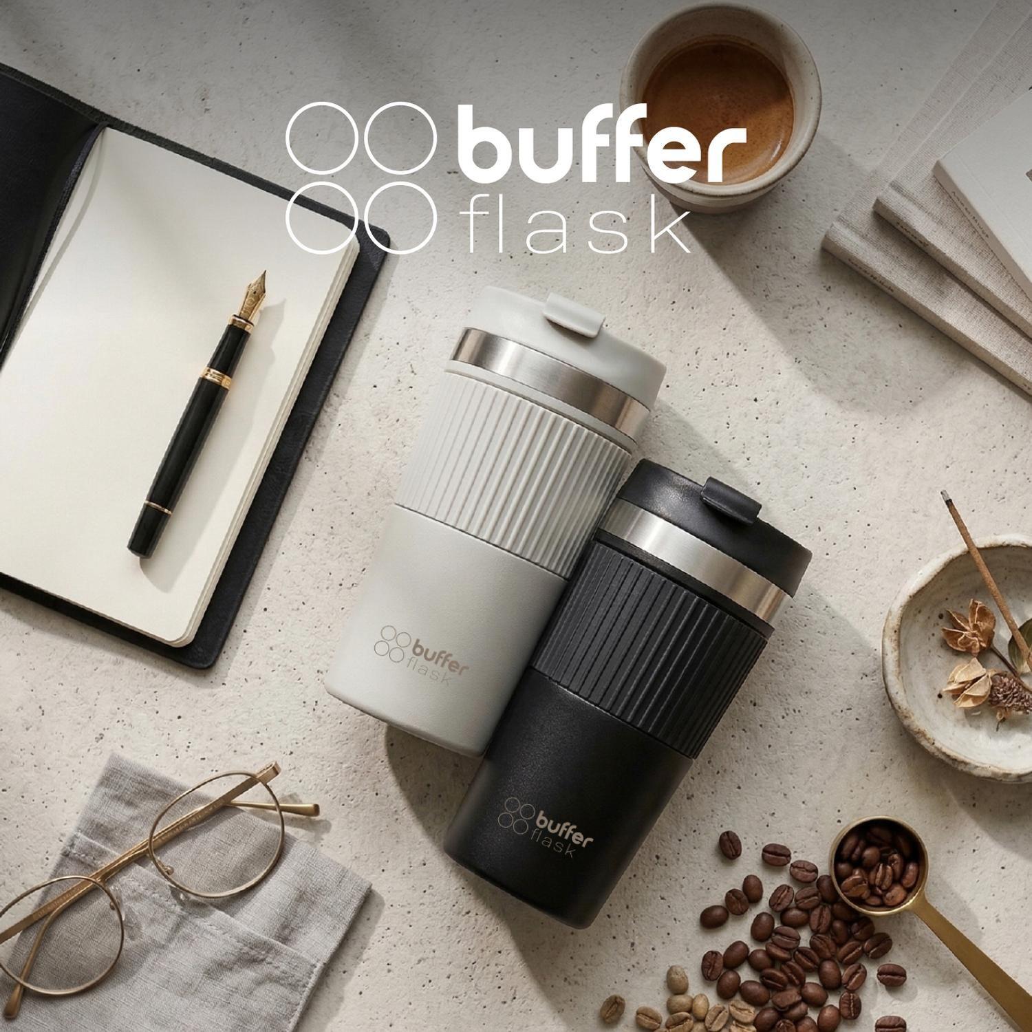 Termo Prensa Francesa Portatil Buffer 350ml Acero Inoxidable-9