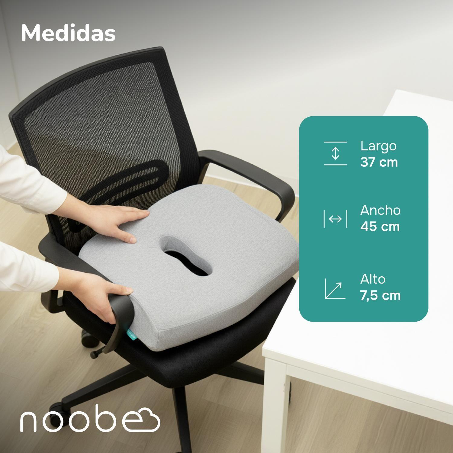 Cojin Silla Asiento Ortopedico Lumbar Noobe Ergonomico Memory-8