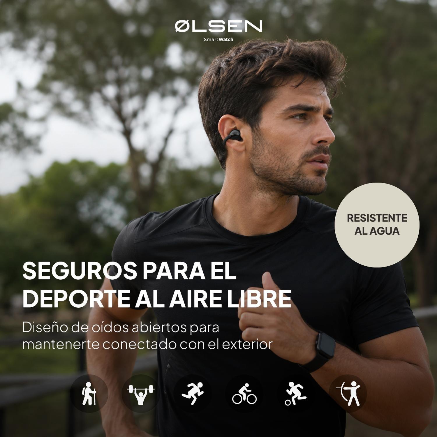 Audifonos Deportivos Inalambricos Open-Ear Olsen Clip BT-2