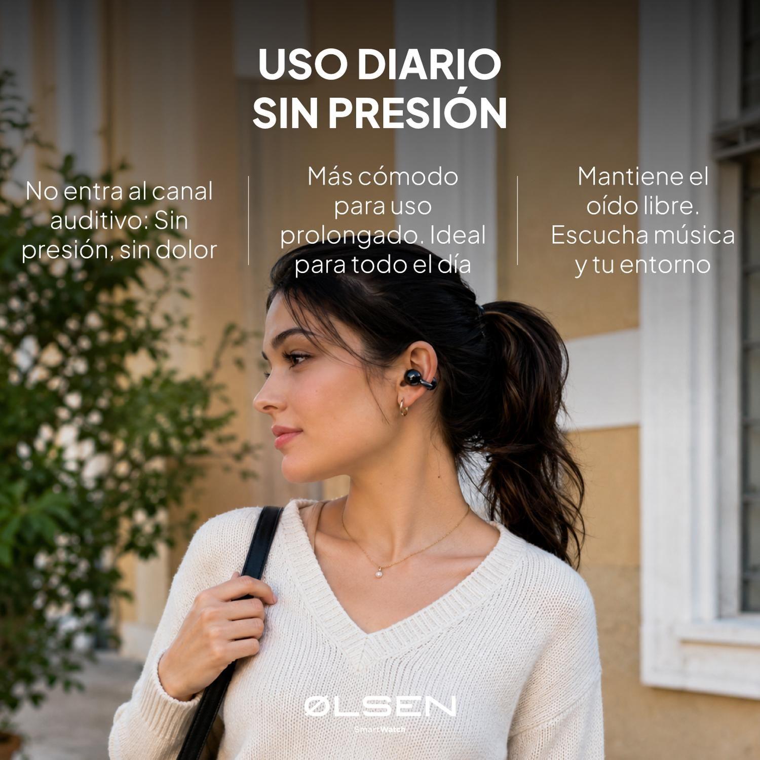Audifonos Deportivos Inalambricos Open-Ear Olsen Clip BT-3