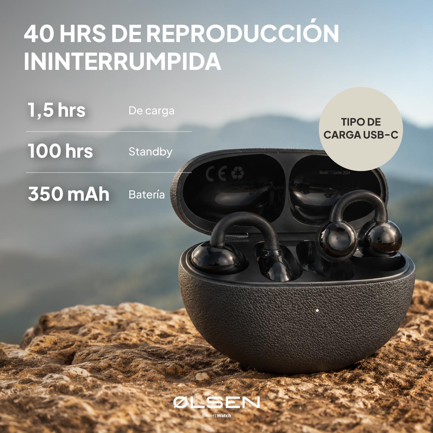 Audifonos Deportivos Inalambricos Open-Ear Olsen Clip BT-4
