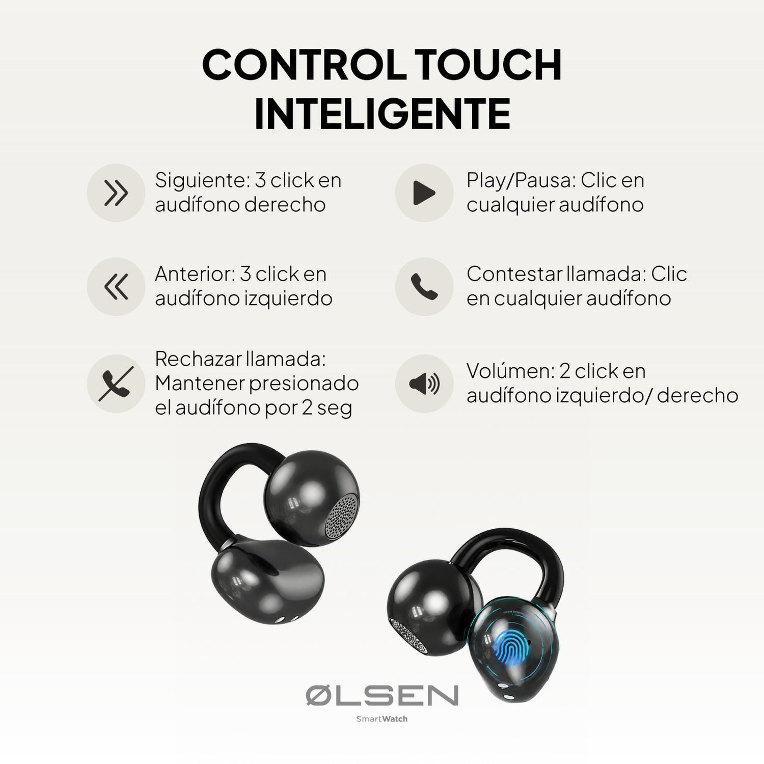 Audifonos Deportivos Inalambricos Open-Ear Olsen Clip BT-7