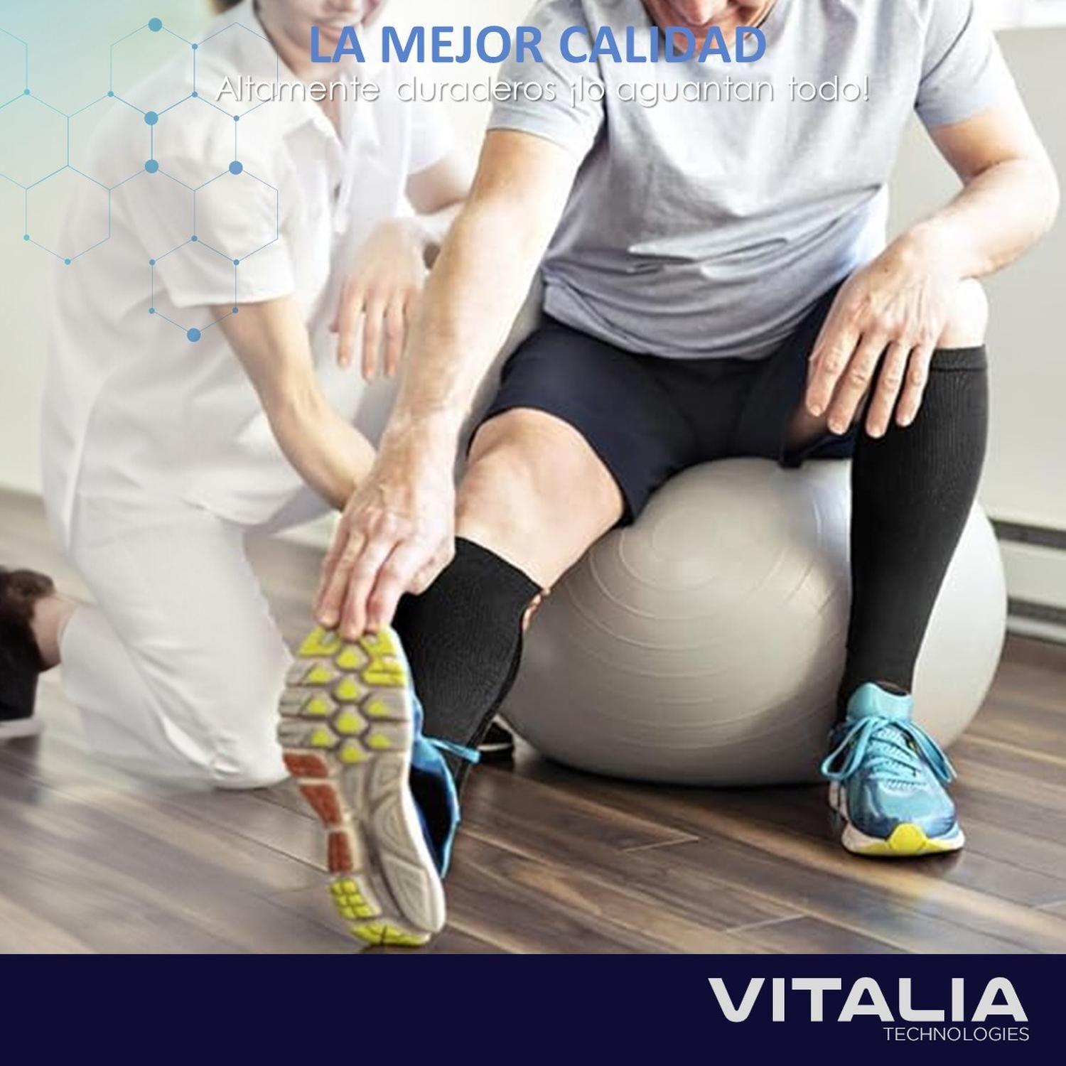 Medias de Compresion con Cierre Cobre Pack 3 Pares Vitalia-5