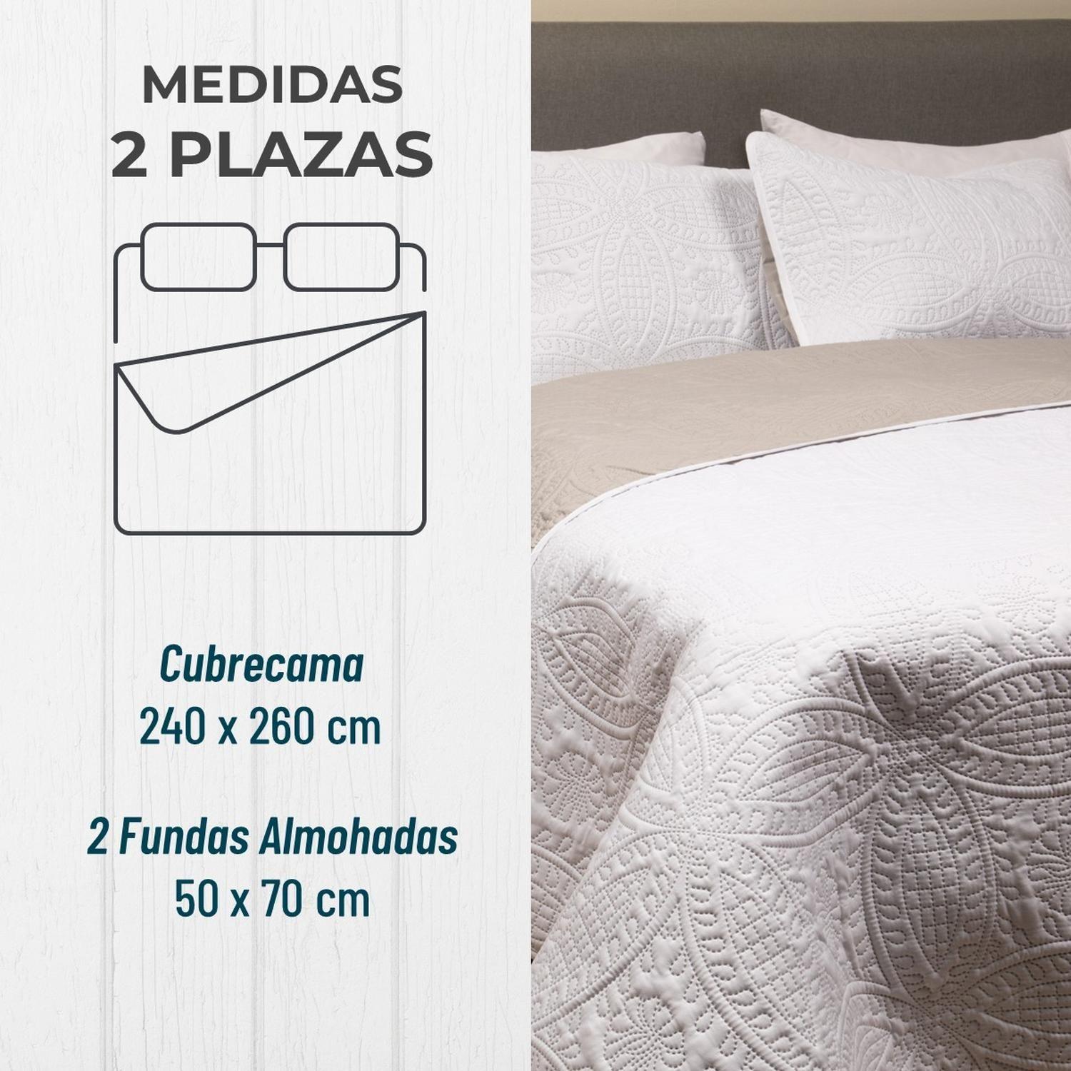 Cubrecama Quilt Reversible +Funda Almohada 2 Plazas 240x230-2