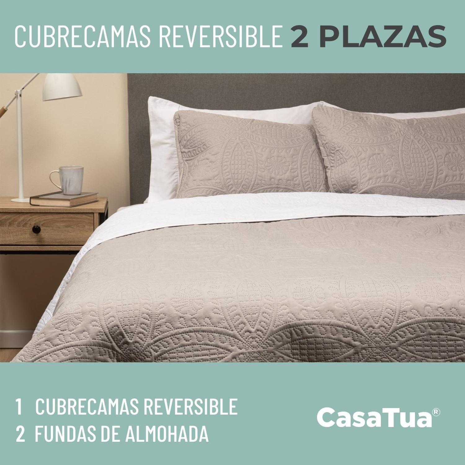 Cubrecama Quilt Reversible +Funda Almohada 2 Plazas 240x230-4