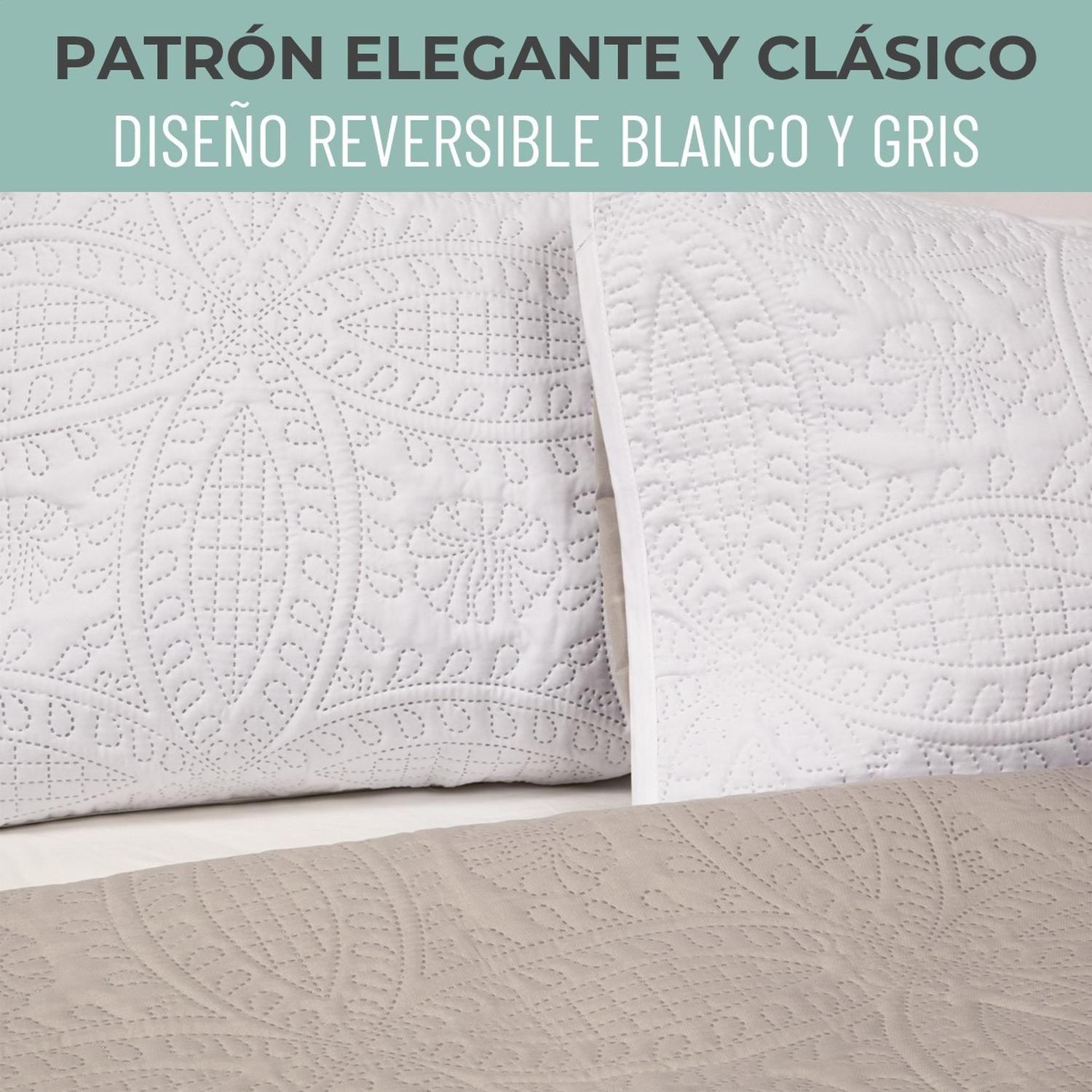 Cubrecama Quilt Reversible +Funda Almohada 2 Plazas 240x230-6