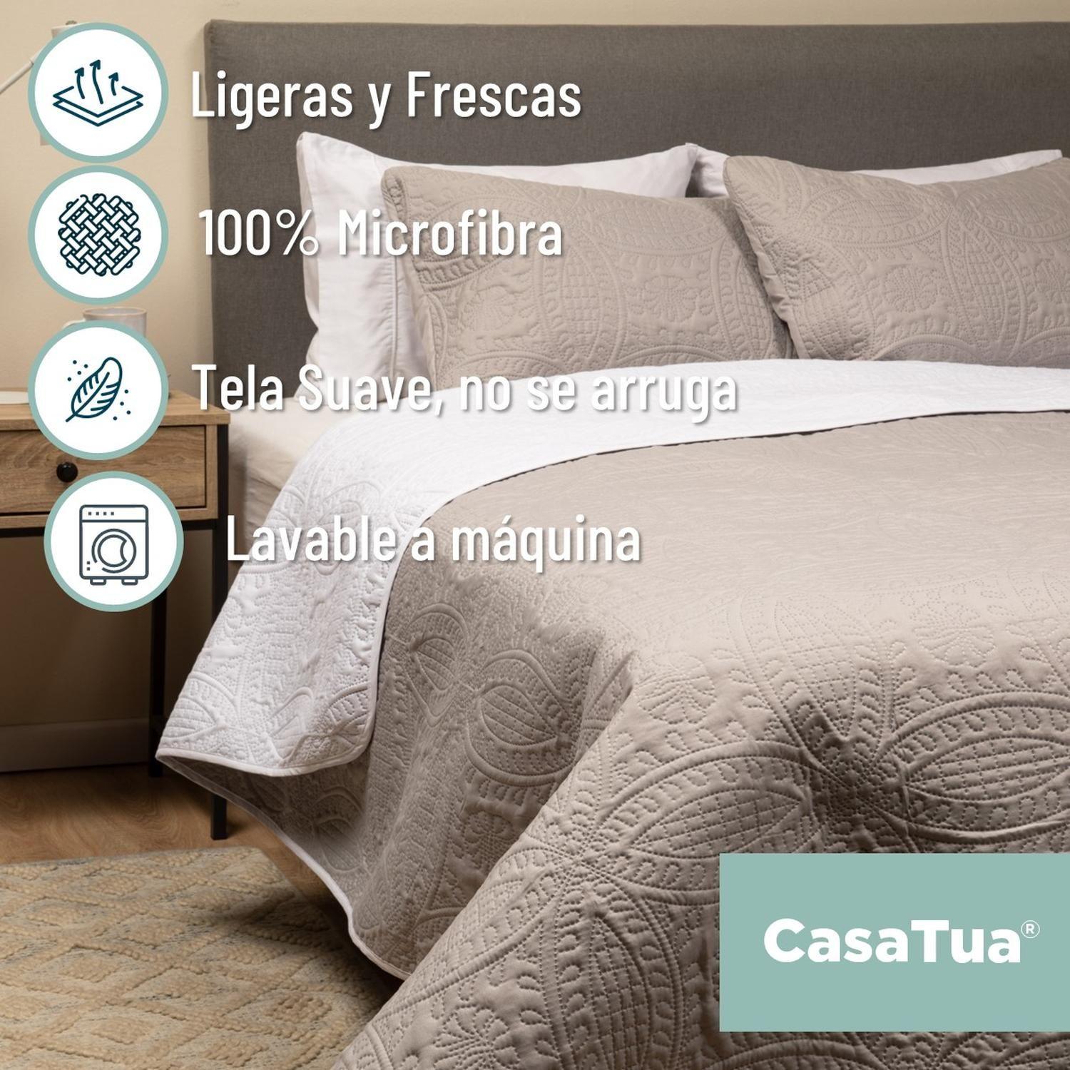 Cubrecama Quilt Reversible +Funda Almohada 2 Plazas 240x230-8