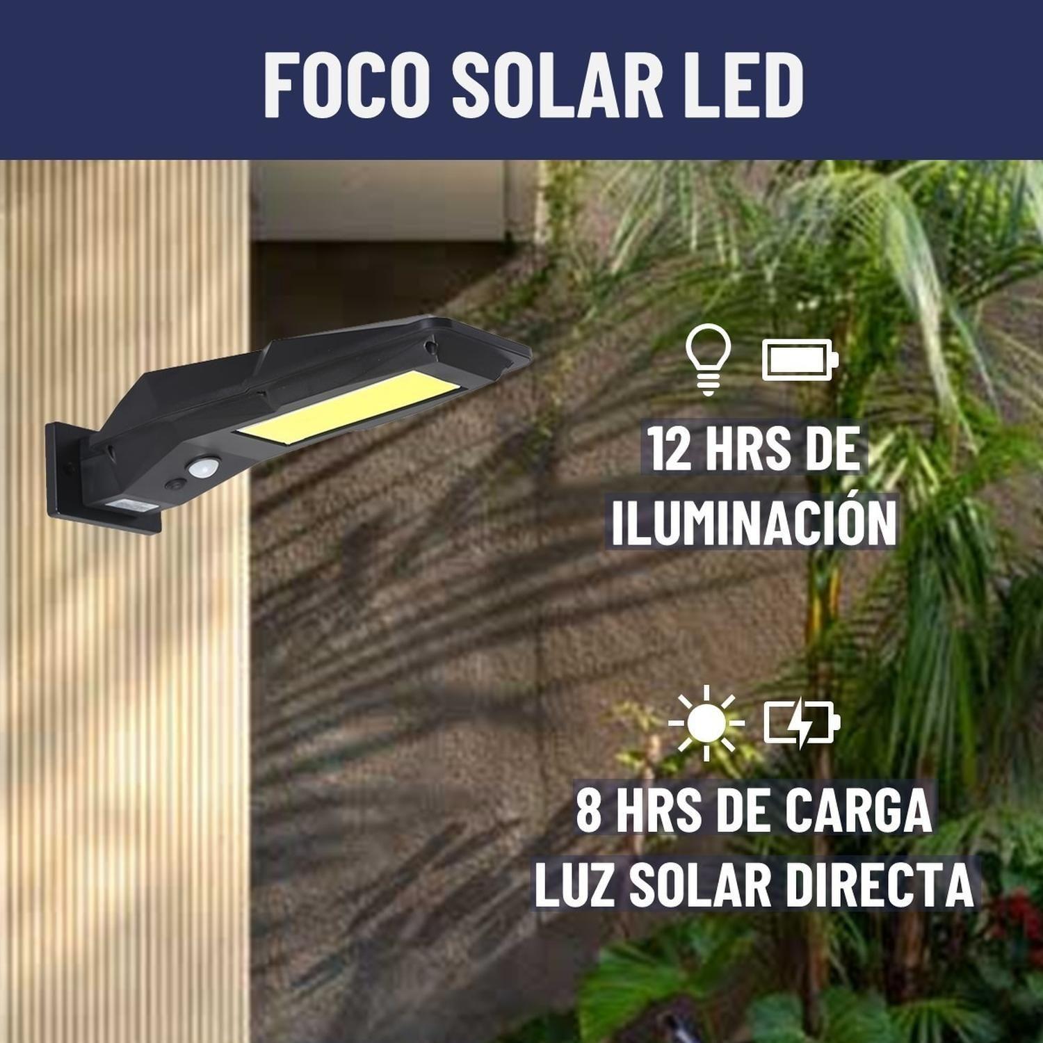 Foco Solar Led Exterior Maxwell Unitario Sensor Movimiento-2