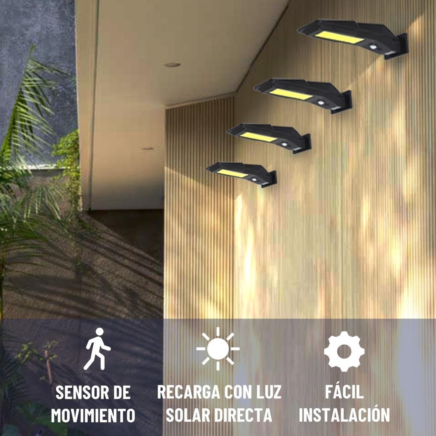 Foco Solar Led Exterior Maxwell Unitario Sensor Movimiento-3
