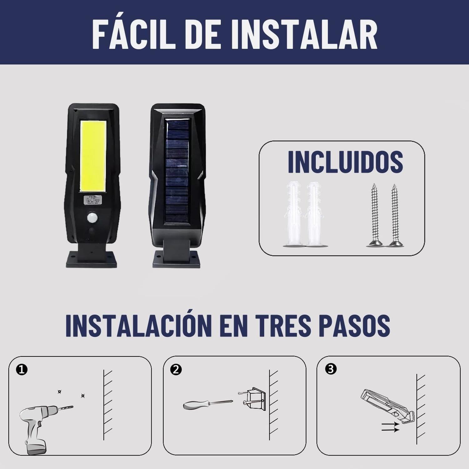 Foco Solar Led Exterior Maxwell Unitario Sensor Movimiento-4
