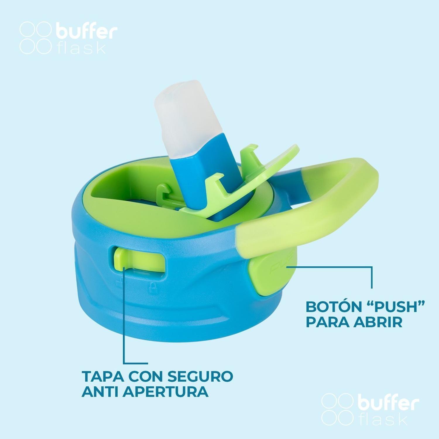 Termo Botella Agua Termica Niños Buffer 350ml Acero Inoxidable-5