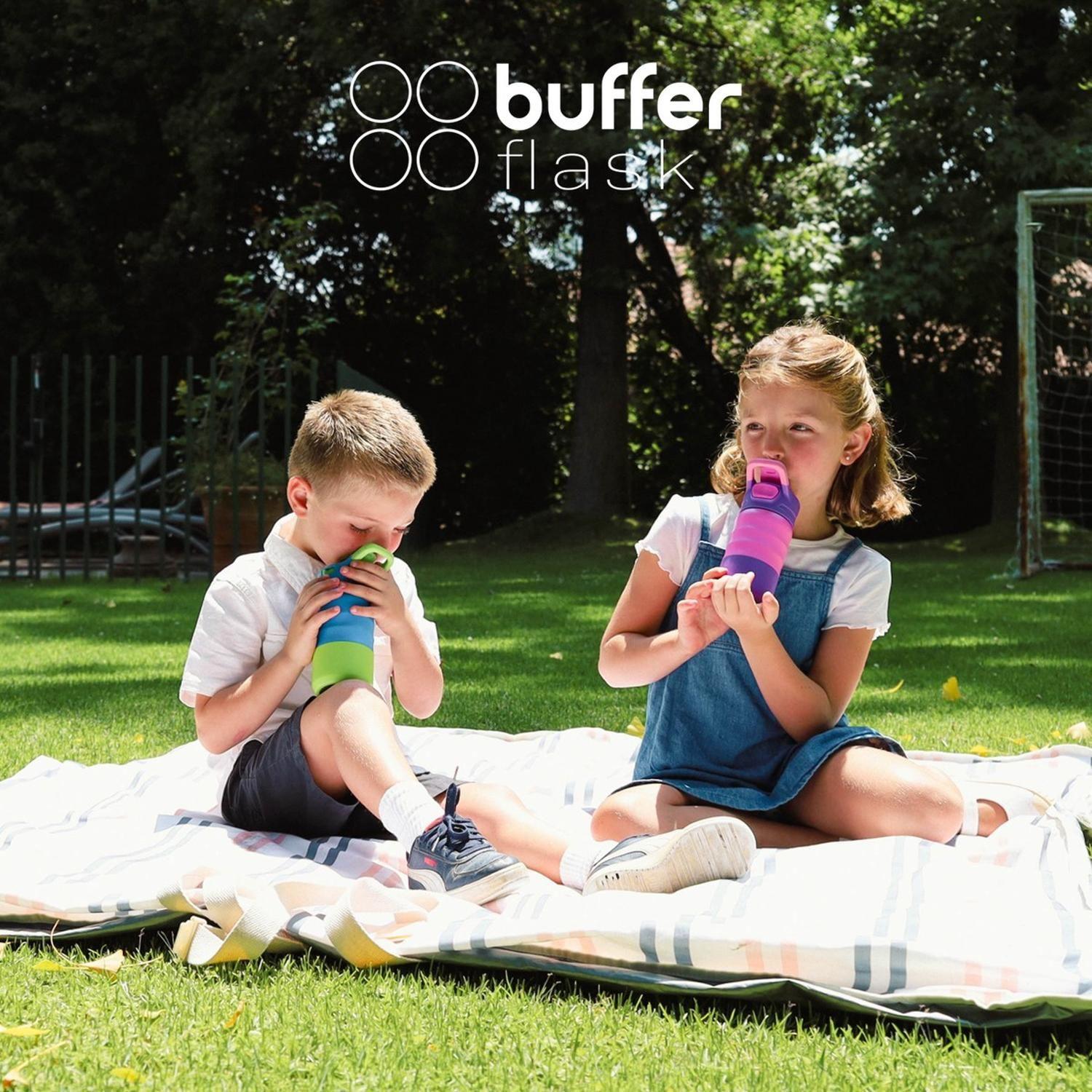 Termo Botella Agua Termica Niños Buffer 350ml Acero Inoxidable-7