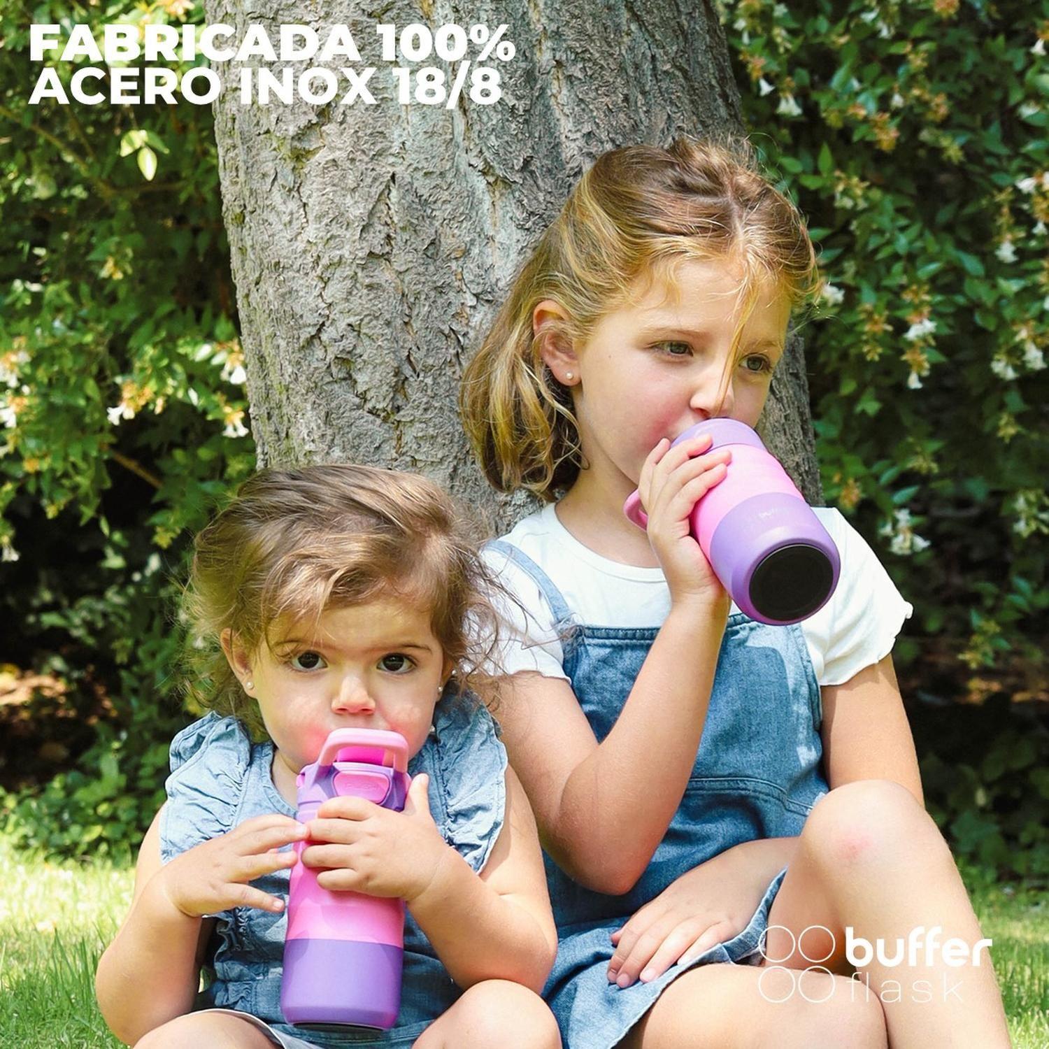 Termo Botella Agua Termica Niños Buffer 350ml Acero Inoxidable-3
