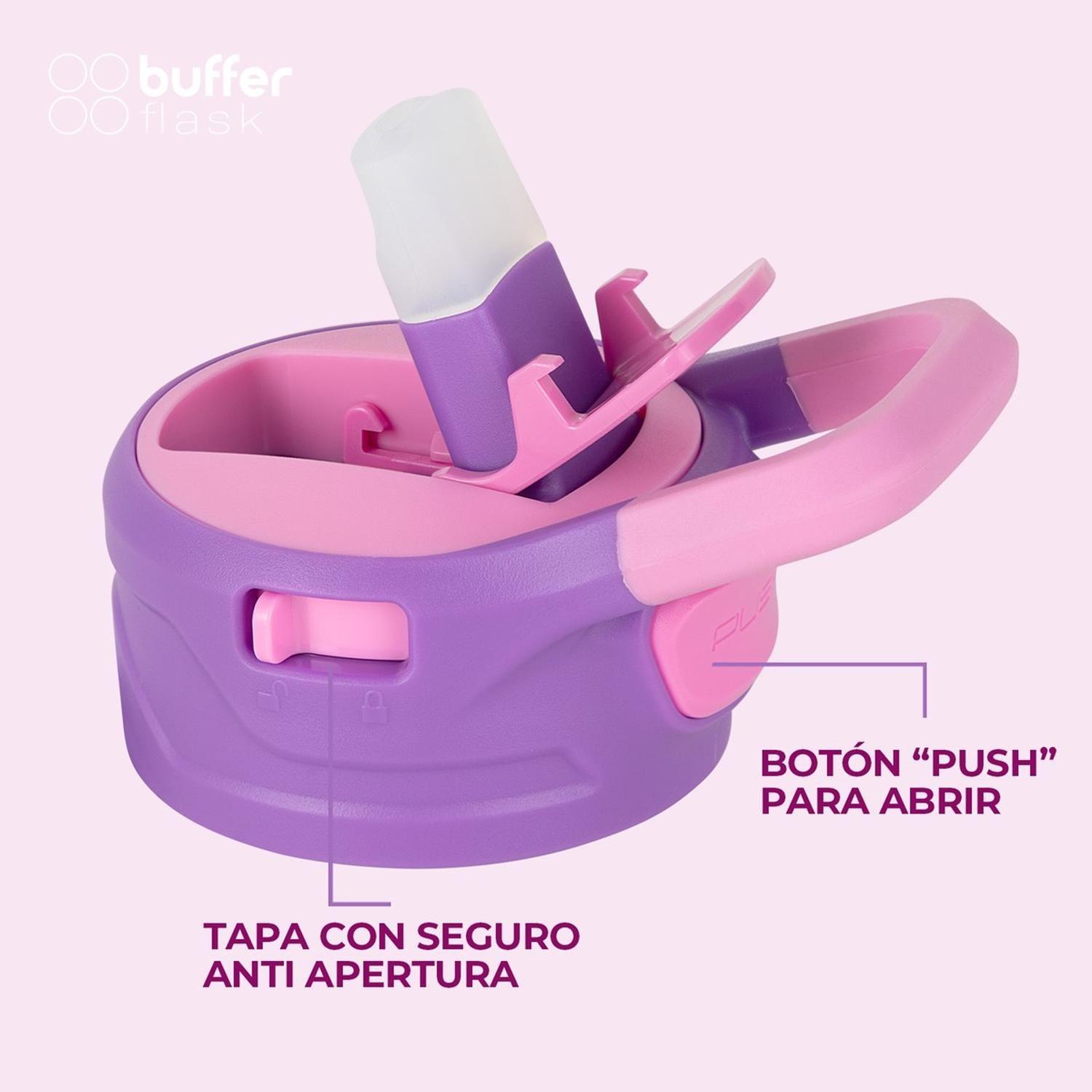 Termo Botella Agua Termica Niños Buffer 350ml Acero Inoxidable-5
