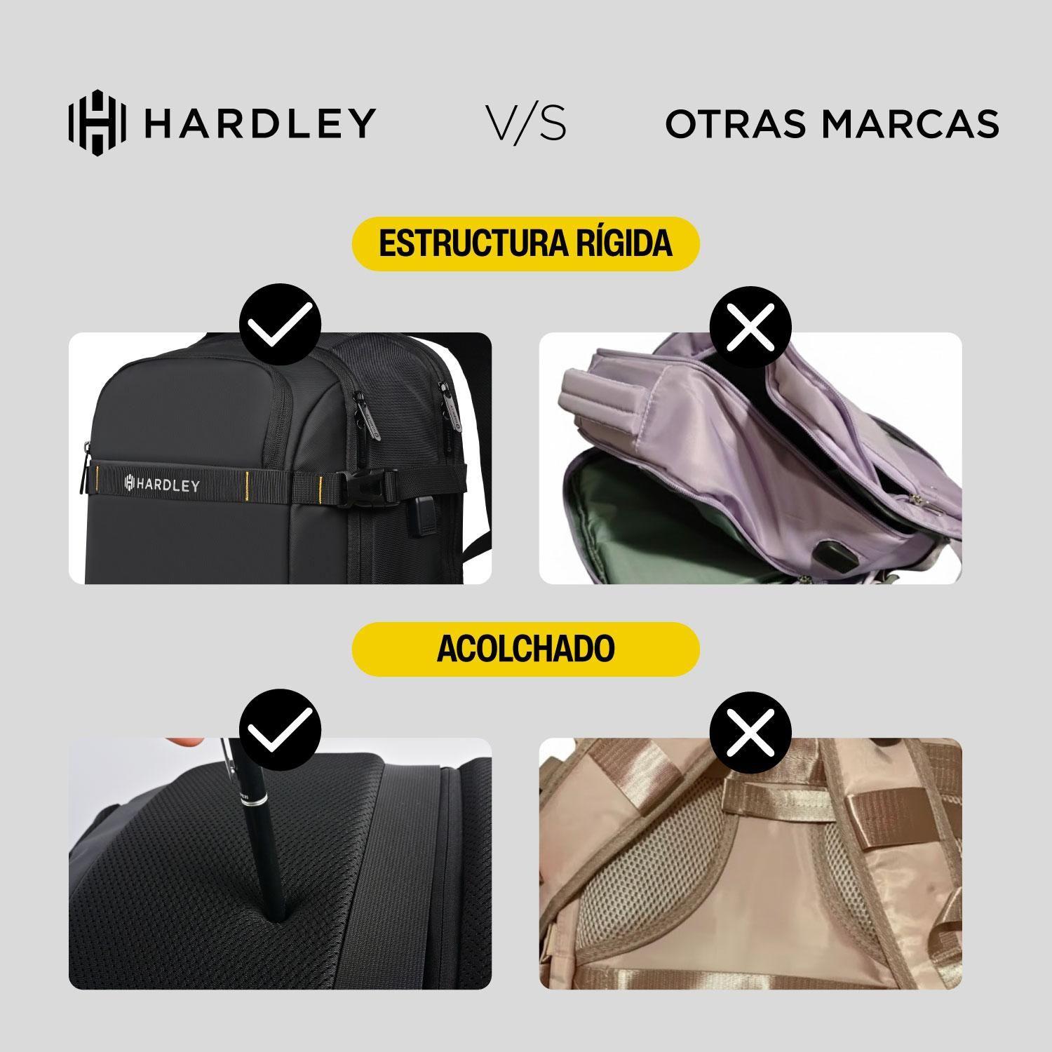 Mochila de Viaje y Notebook Hardley Tela Impermeable 34 Lt-3