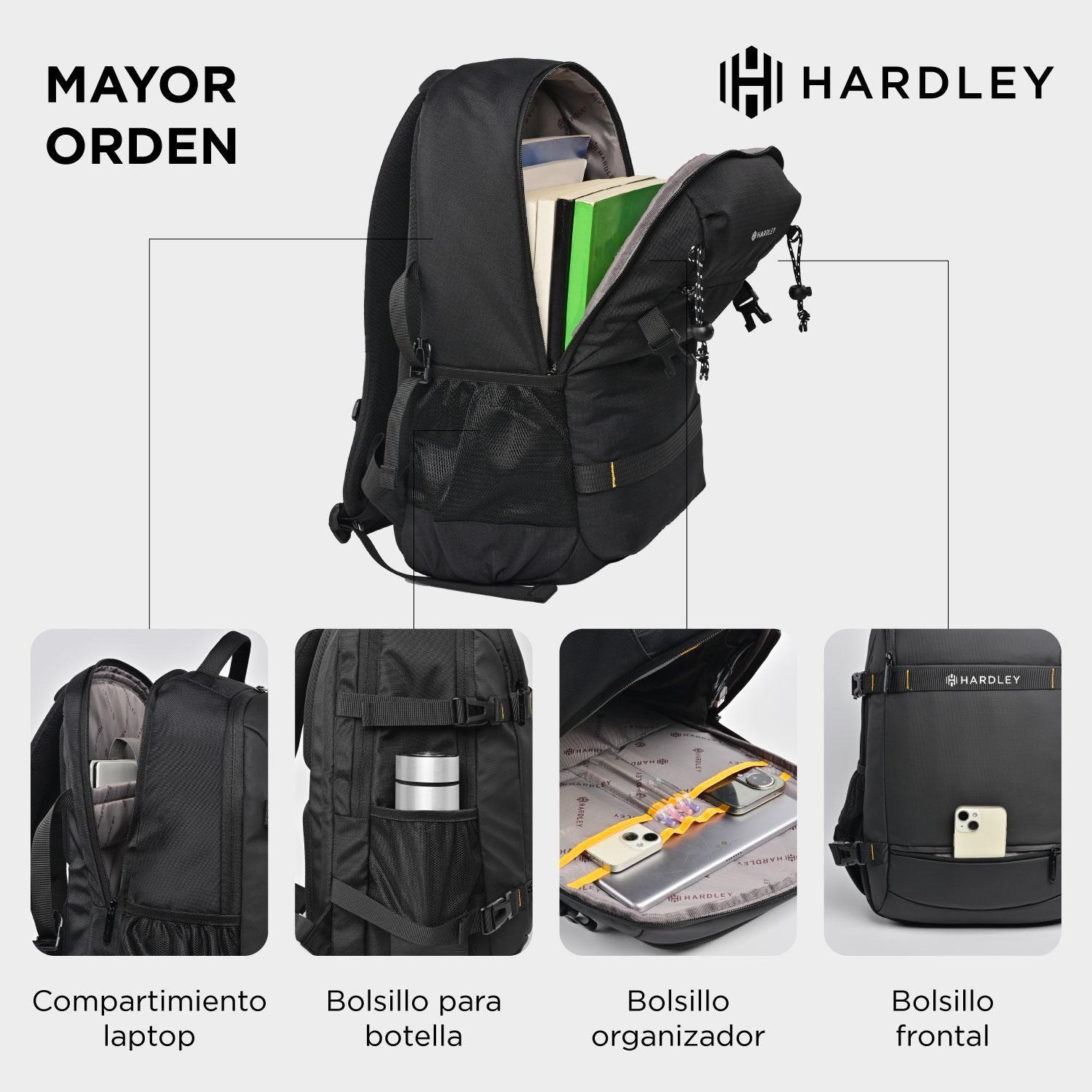 Mochila de Viaje y Notebook Hardley Tela Impermeable 34 Lt-8