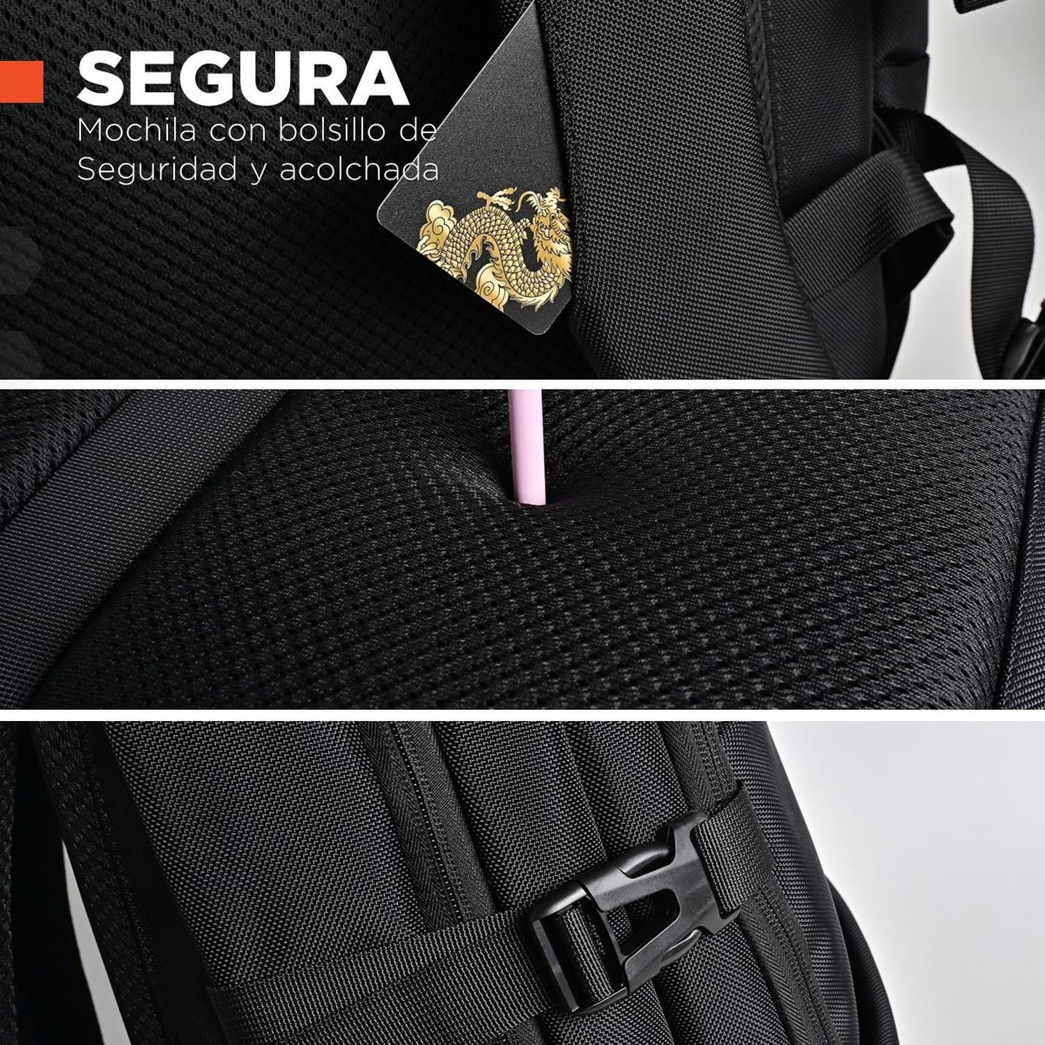 Mochila Notebook Hardley Impermeable Antirrobo Balistica-3