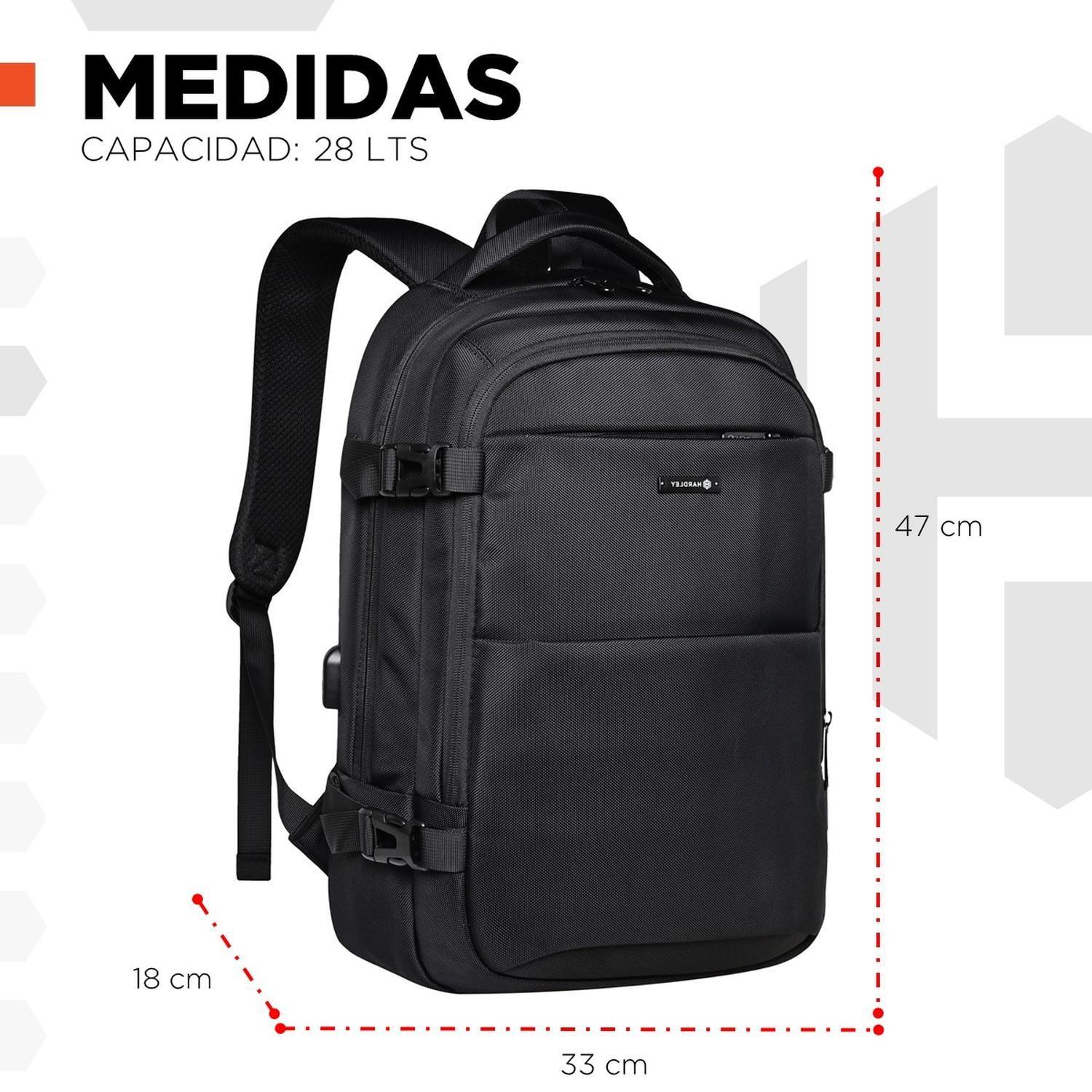 Mochila Notebook Hardley Impermeable Antirrobo Balistica-7
