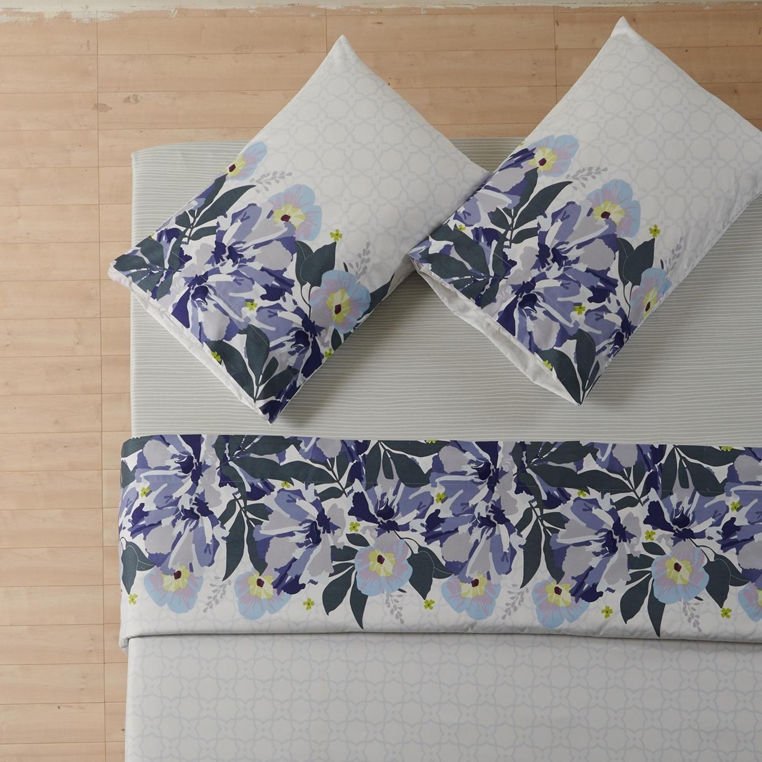 Juego Sabanas Estampadas Ultra Suave +Funda Almohada Casatua 2 PlazasDiseño 1-0