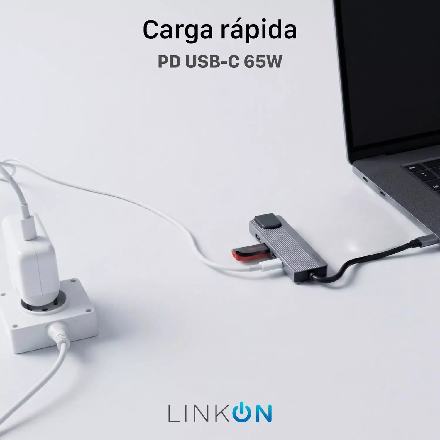 Hub Adaptador Usb Tipo C 5 En 1 Linkon Rj45 Para Mac Windows-2
