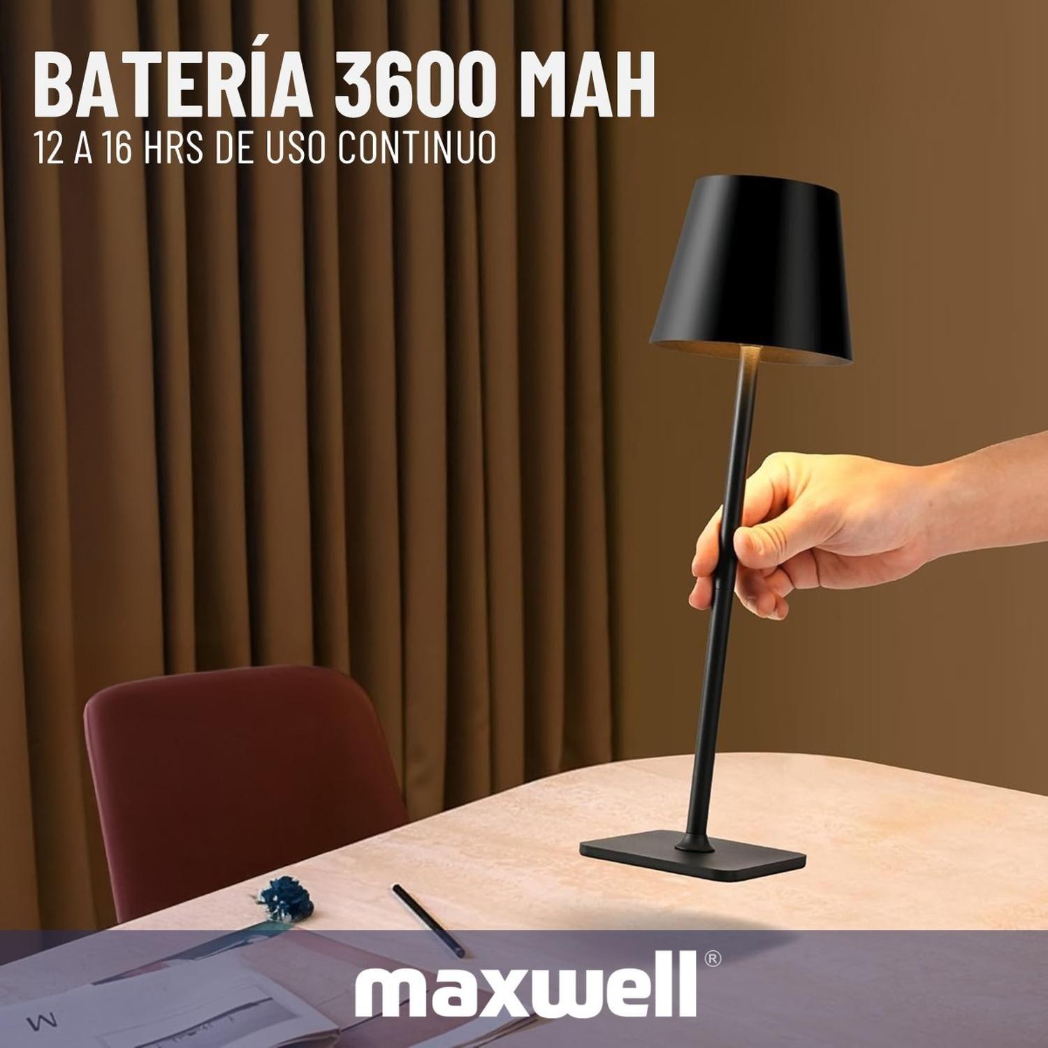 Lampara Led Mesa Set 2 Velador Escritorio Maxwell 2 Alturas-5