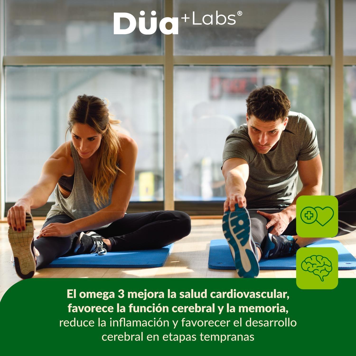 Omega 3 Düa Labs® 800 EPA 400 DHA 120 Cápsulas Para 60 días-4