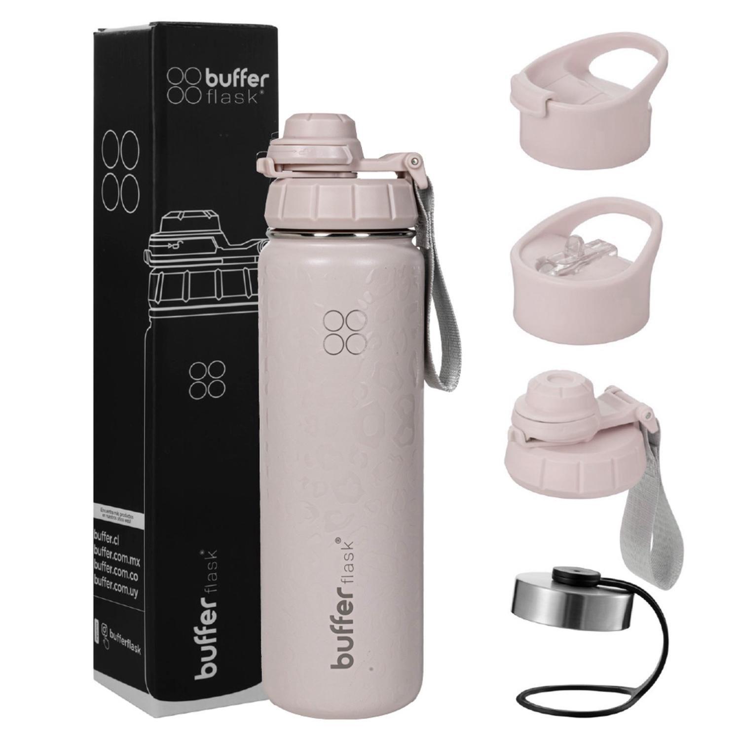 Botella Termica Agua Buffer Acero Inoxidable + Tapas 700ml-0
