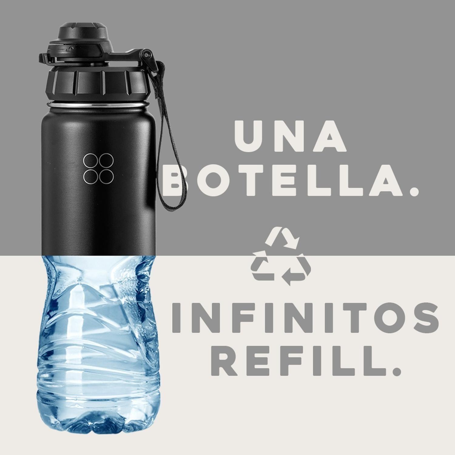 Botella Termica Agua Buffer Acero Inoxidable + Tapas 700ml-3
