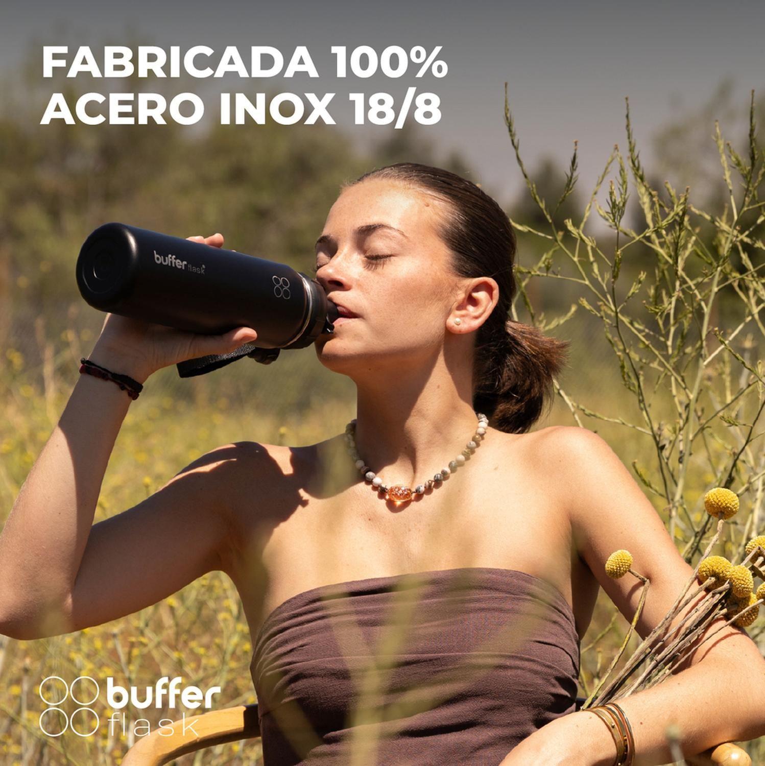 Botella Termica Agua Buffer Acero Inoxidable + Tapas 700ml-3