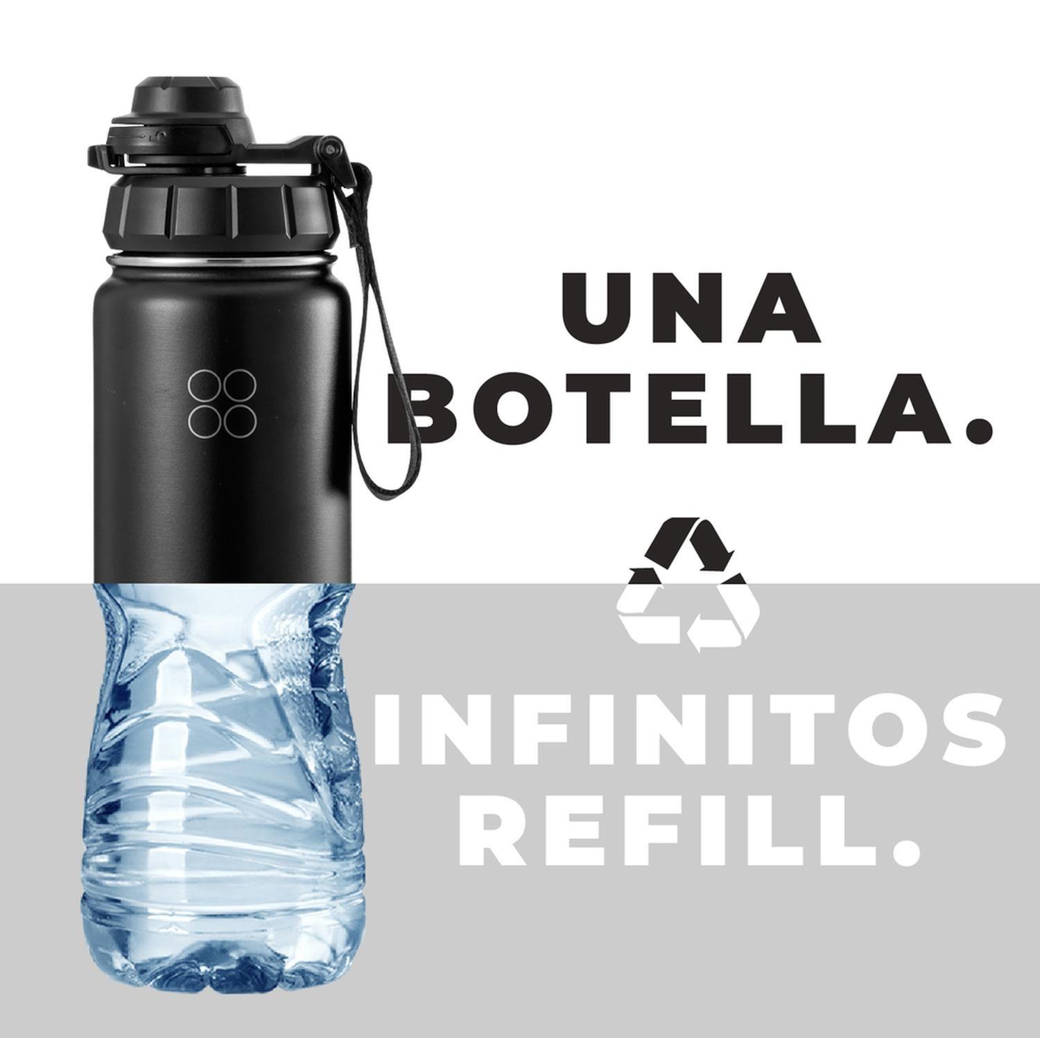 Botella Termica Agua Buffer Acero Inoxidable + Tapas 700ml-6