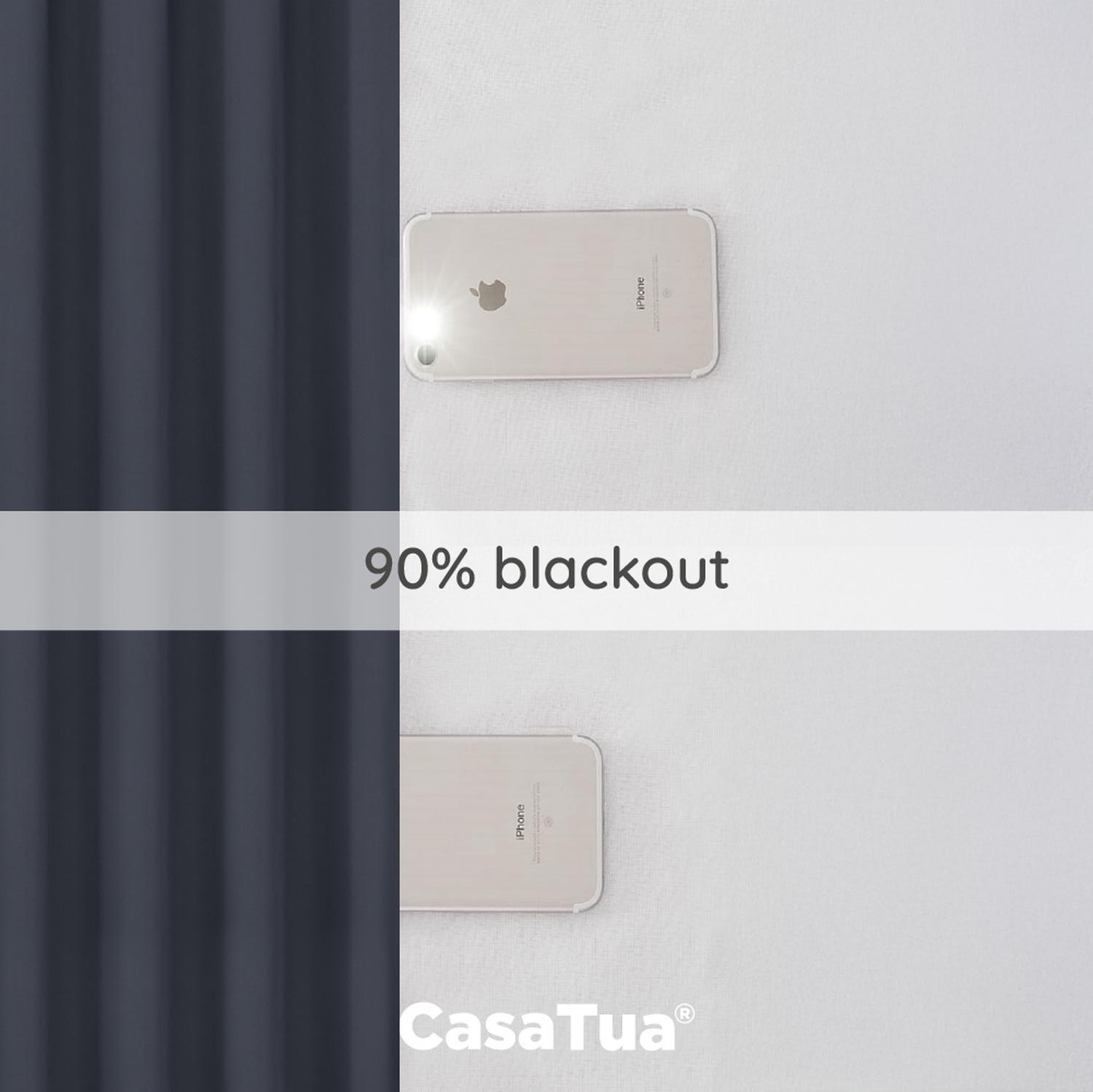 Cortina Blackout Casatua 2 Paños 140x220cm Aislante-4