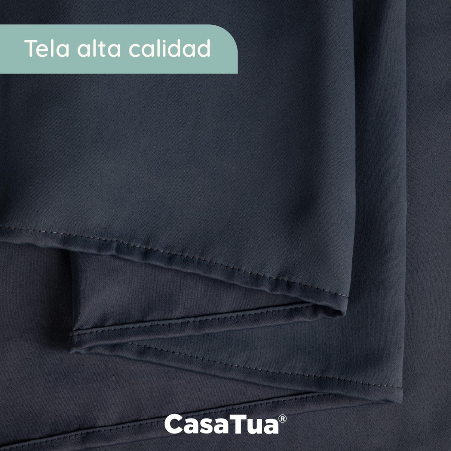Cortina Blackout Casatua 2 Paños 140x220cm Aislante-7