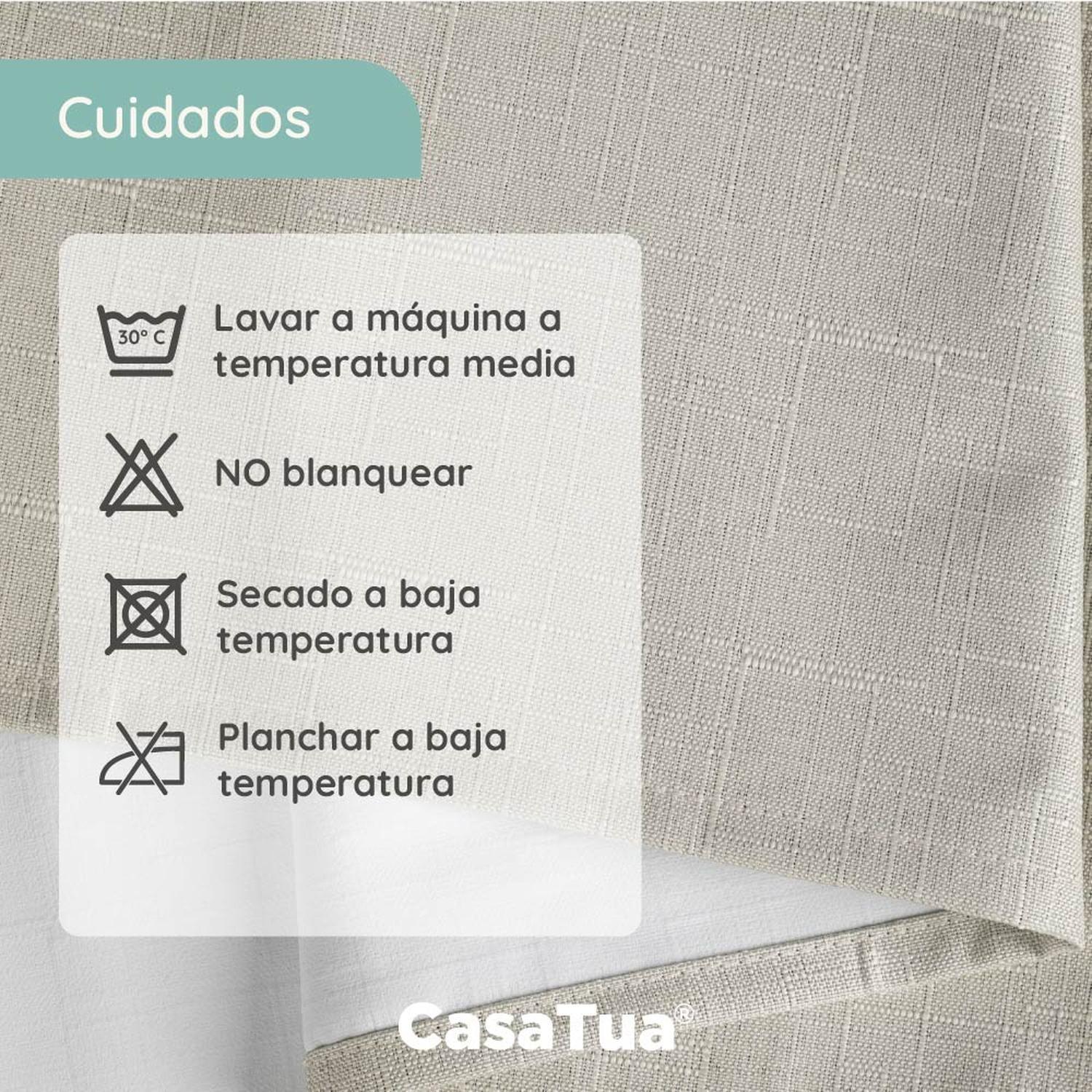 Cortina Blackout Engomada Termica Set 2 Casatua 140x220-8