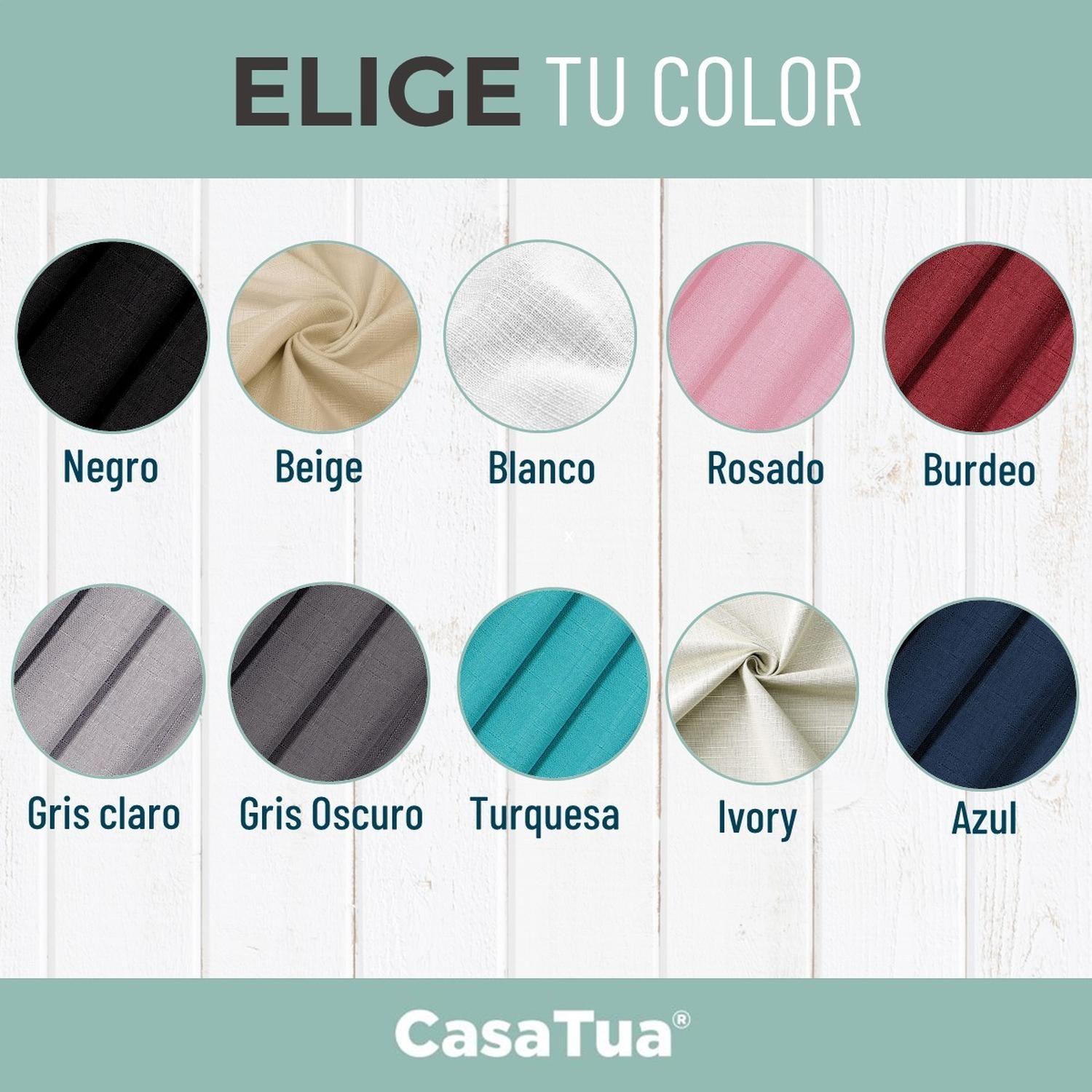 Cortina Blackout Engomada Termica Set 2 Casatua 140x220-7