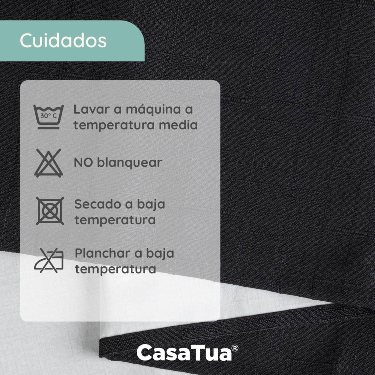 Cortina Blackout Engomada Termica Set 2 Casatua 140x220-9
