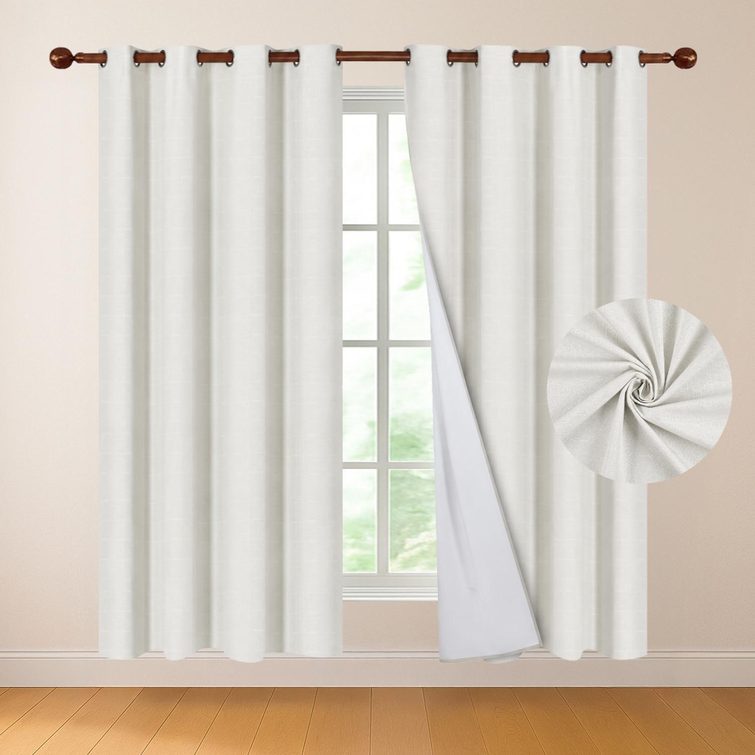 Cortina Blackout Engomada Termica Set 2 Casatua 140x220-0