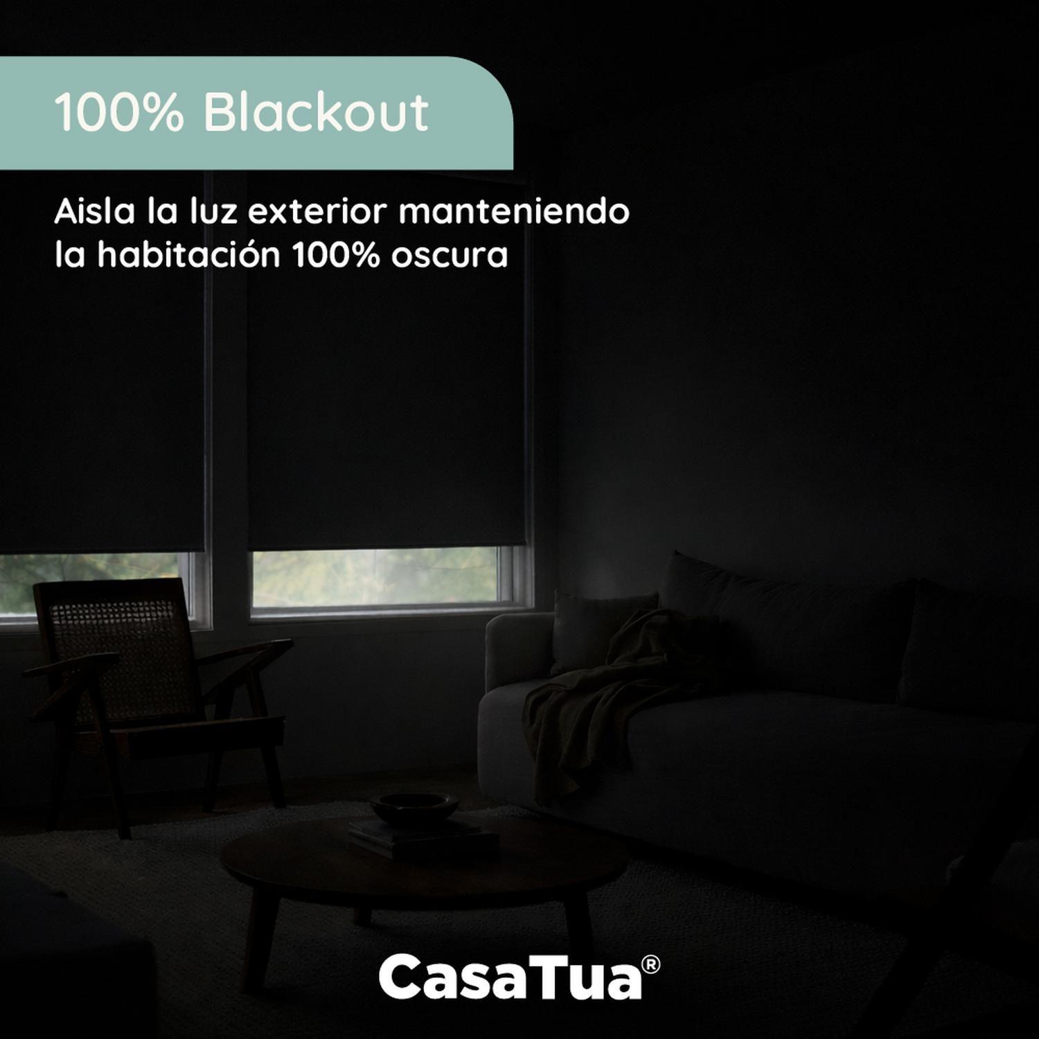 Cortina Roller Blackout 100% CasaTua 100 x 200cm-2